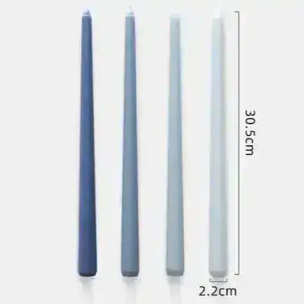 12" Unscented Taper Colored Candles - 4 pcs - Image 16