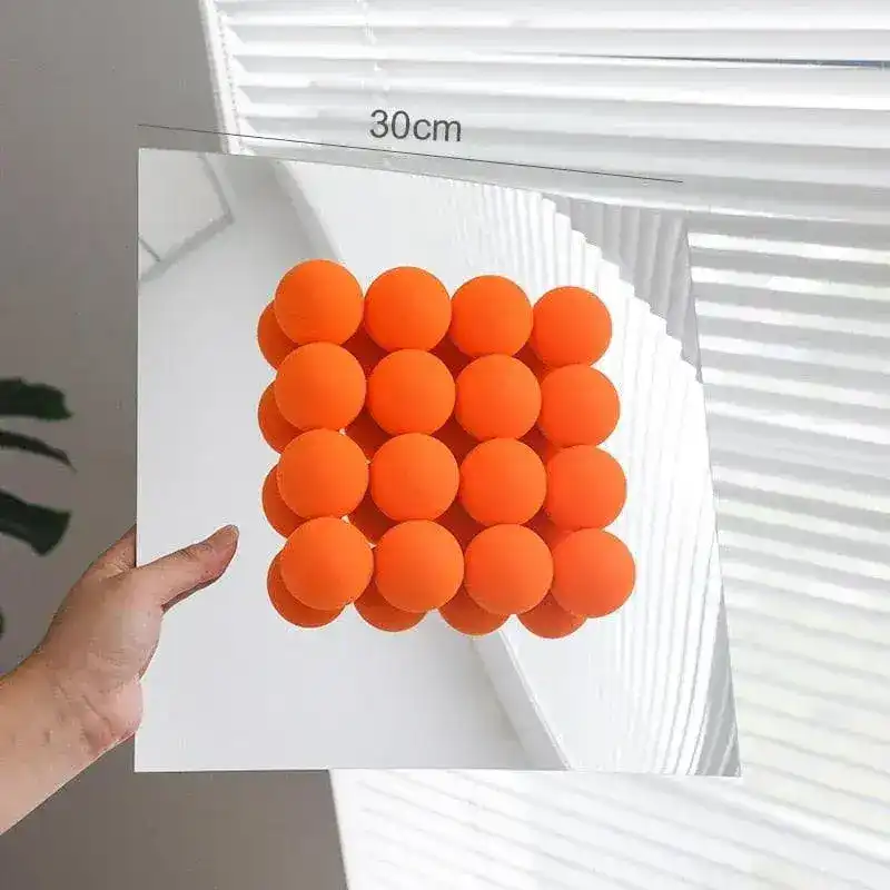 3D Acrylic Ball Wall Transparent Mirror - Image 7