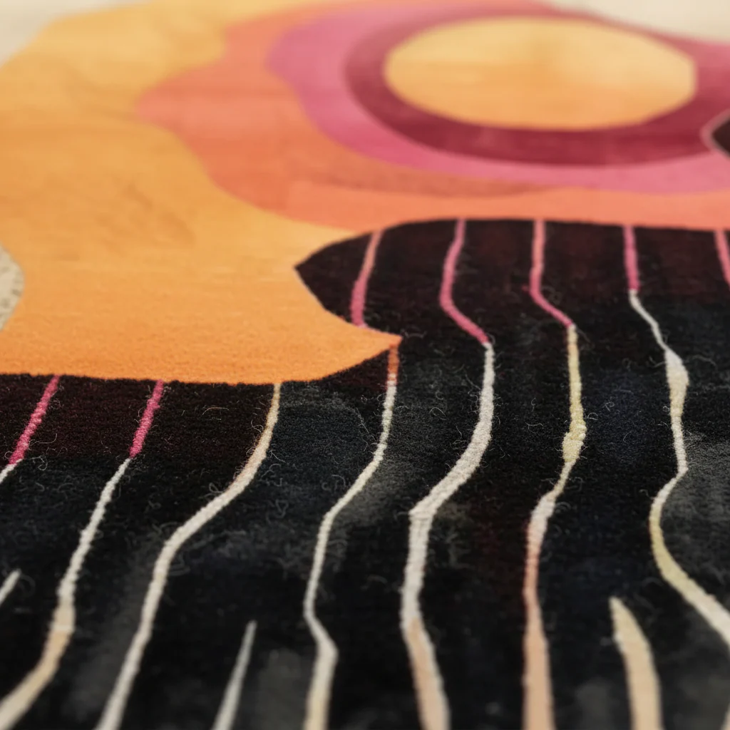 Abstract Aura Hand Tufted Rug  - Image 4