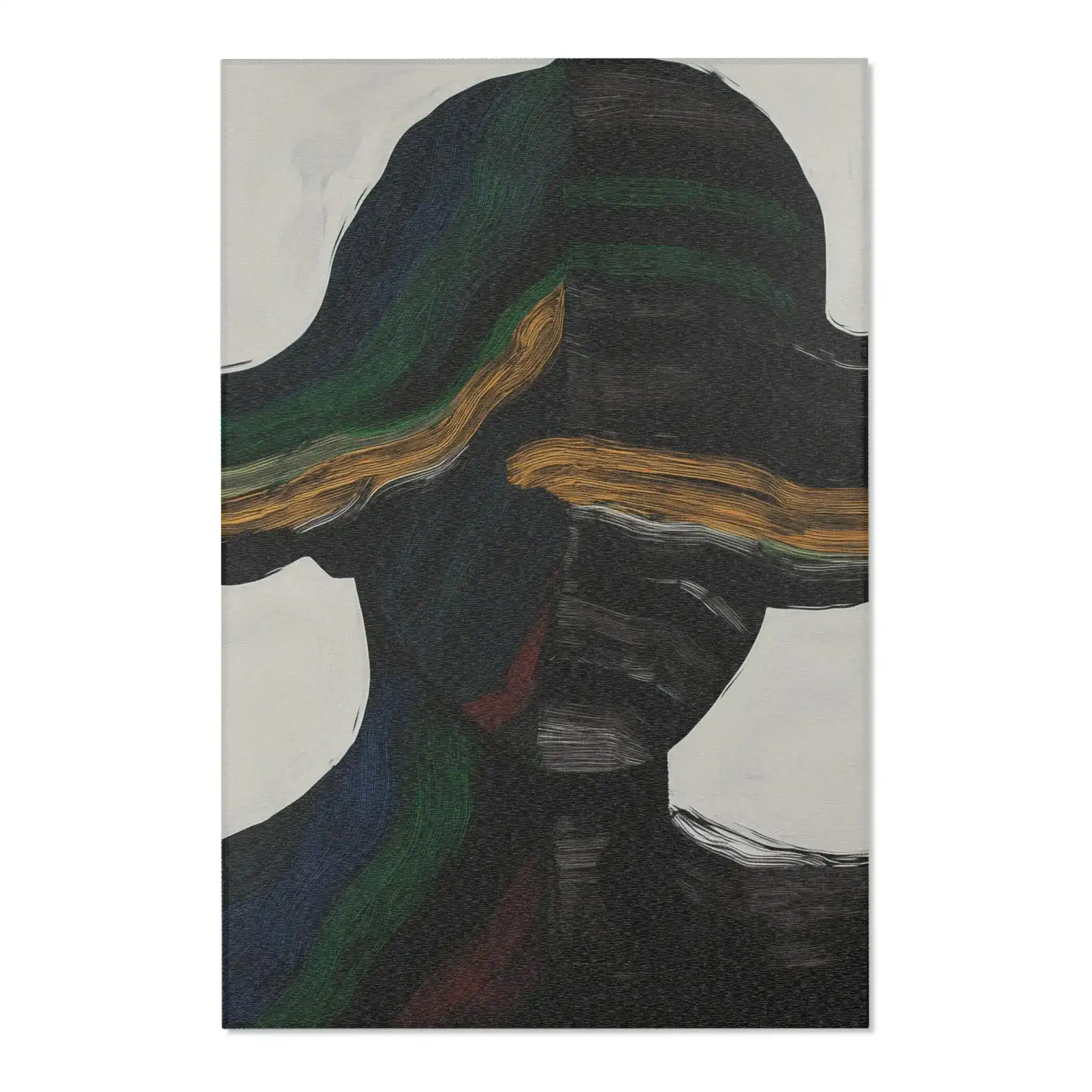 Abstract Duality Flowing Contrast Rug - Image 3