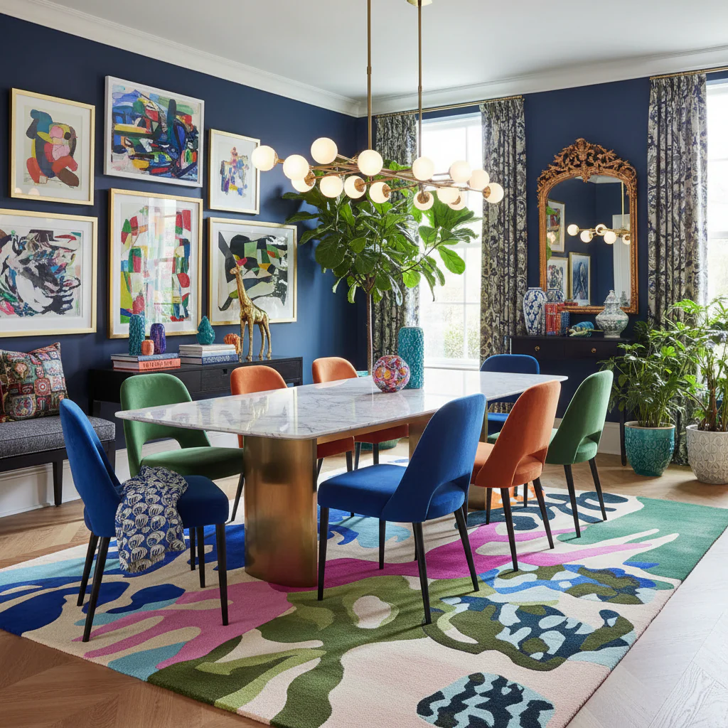 Abstract Eden Bloom Hand Tufted Rug - Image 2