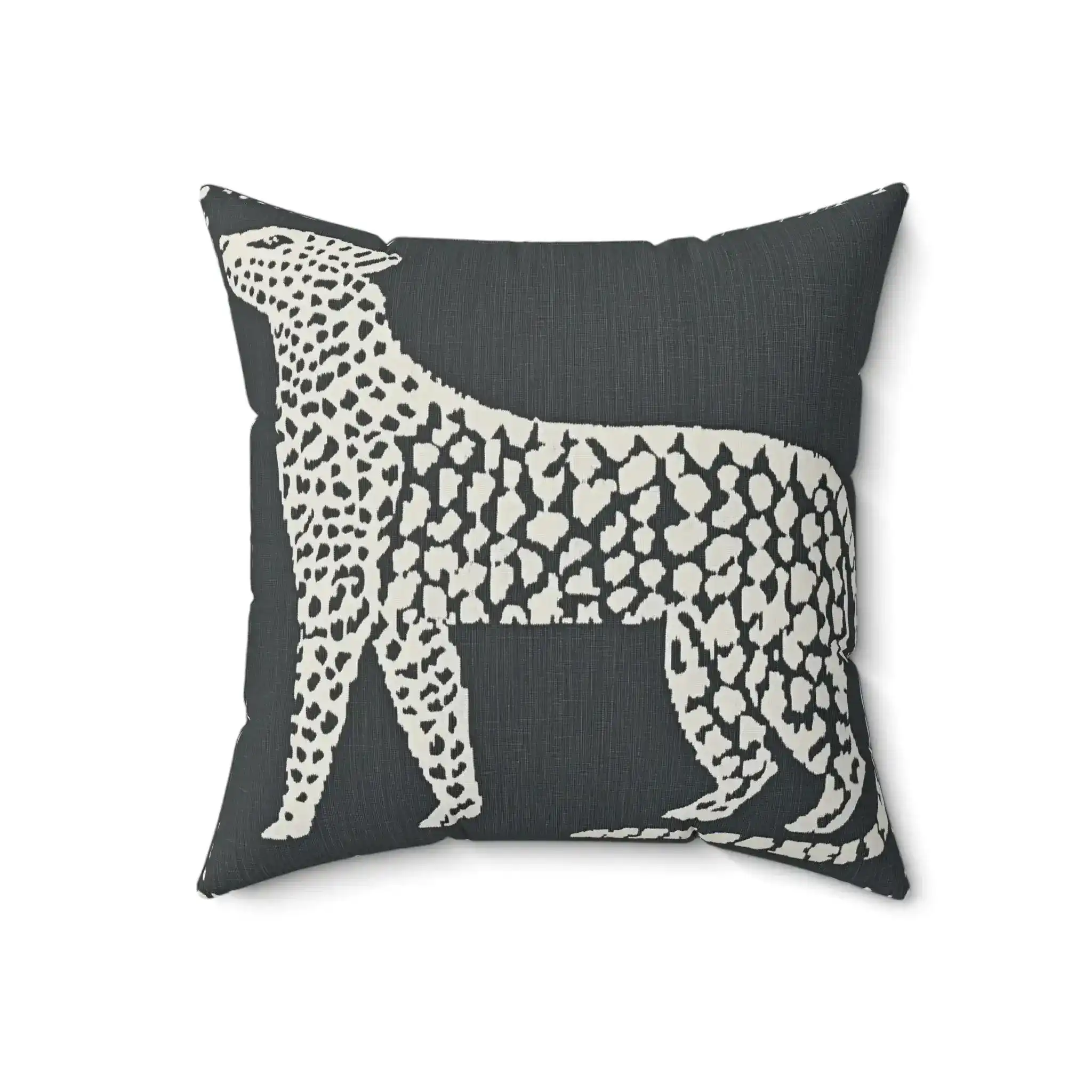 Abstract Leopard Print Throw Pillow - Image 4
