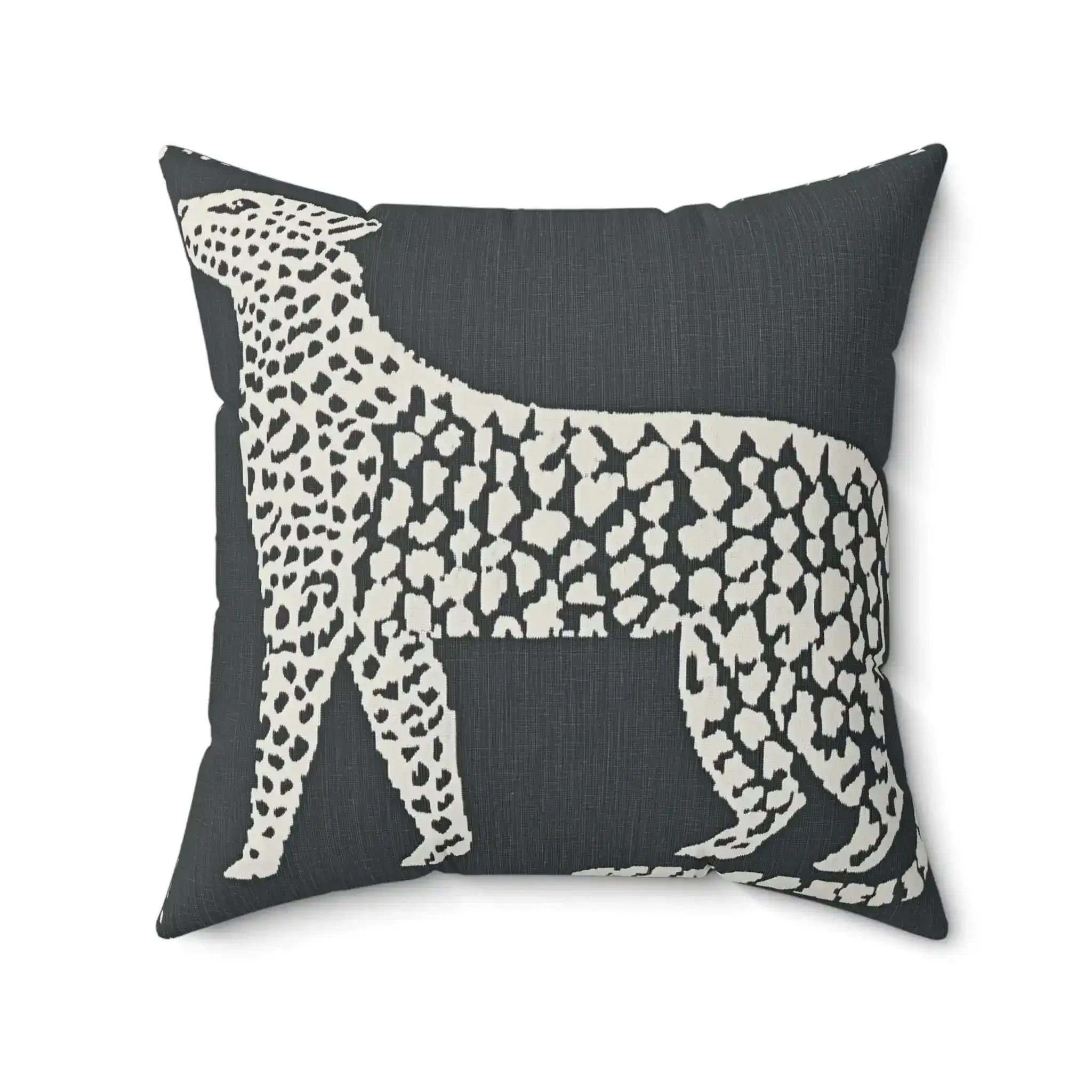 Abstract Leopard Print Throw Pillow - Image 5