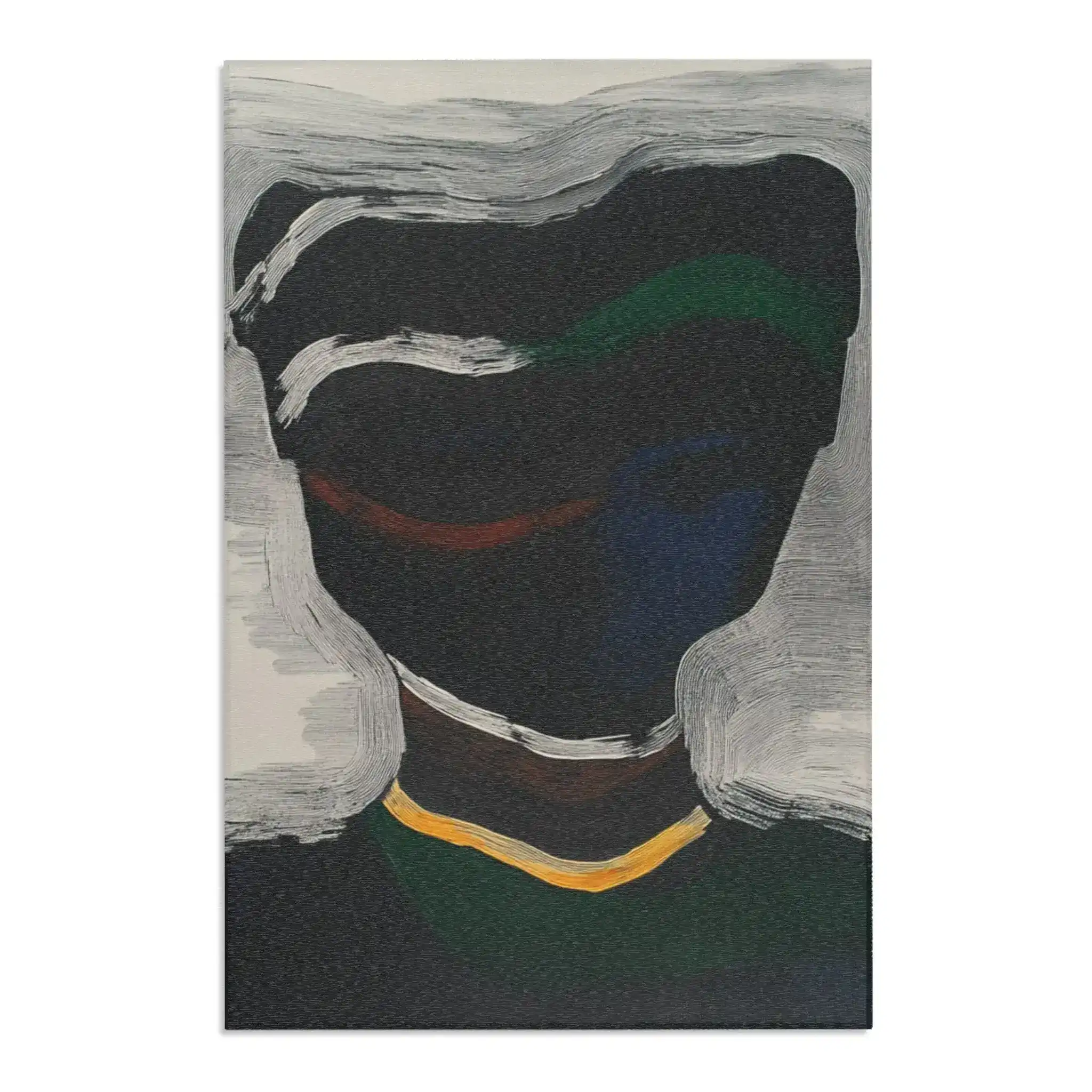 Abstract Noir Portrait Rug - Image 6