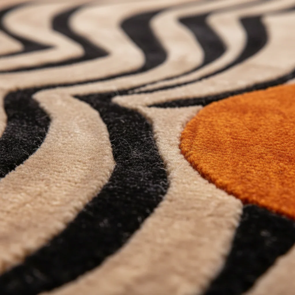Abstract Odyssey Hand Tufted Viscose Rug - Image 4