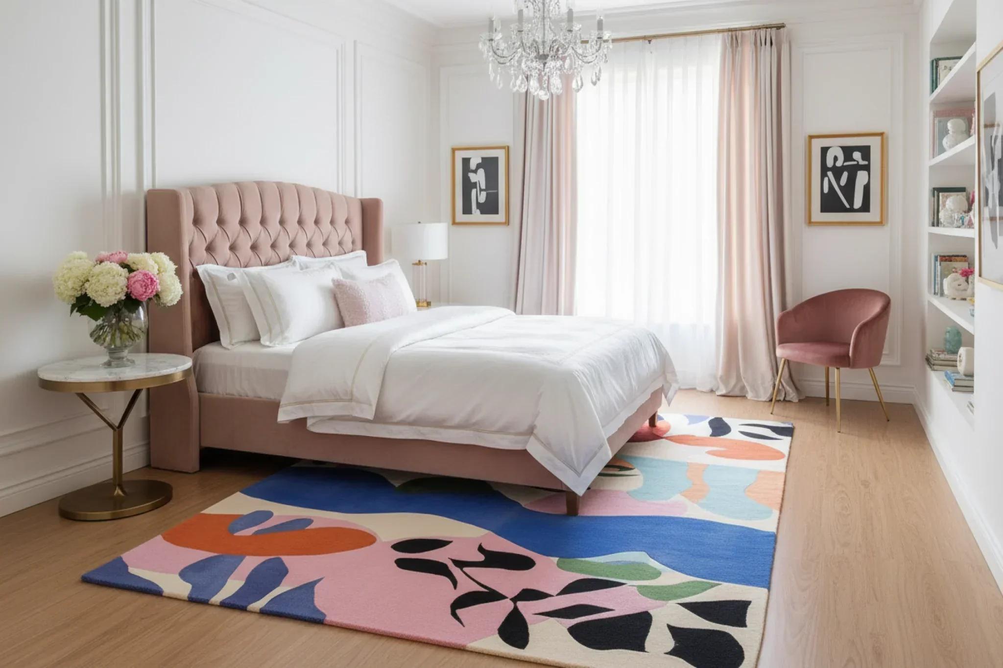 Abstract Shape Sequence Hand Tufted Rug - Image 3