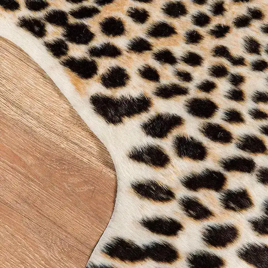Acadia Cheetah Multi Faux Hide Area Rug - Image 3