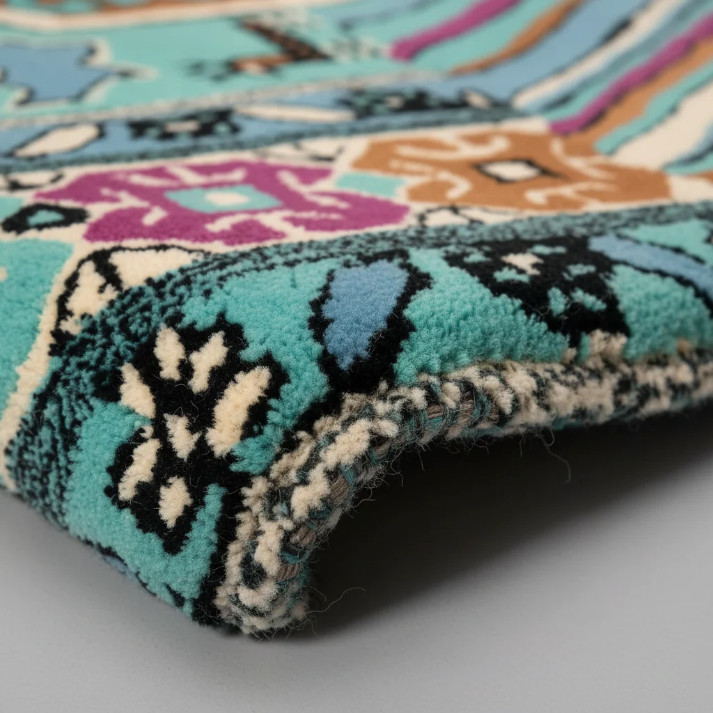 Alaia Persian Turquoise Melting Area Rug - Image 5