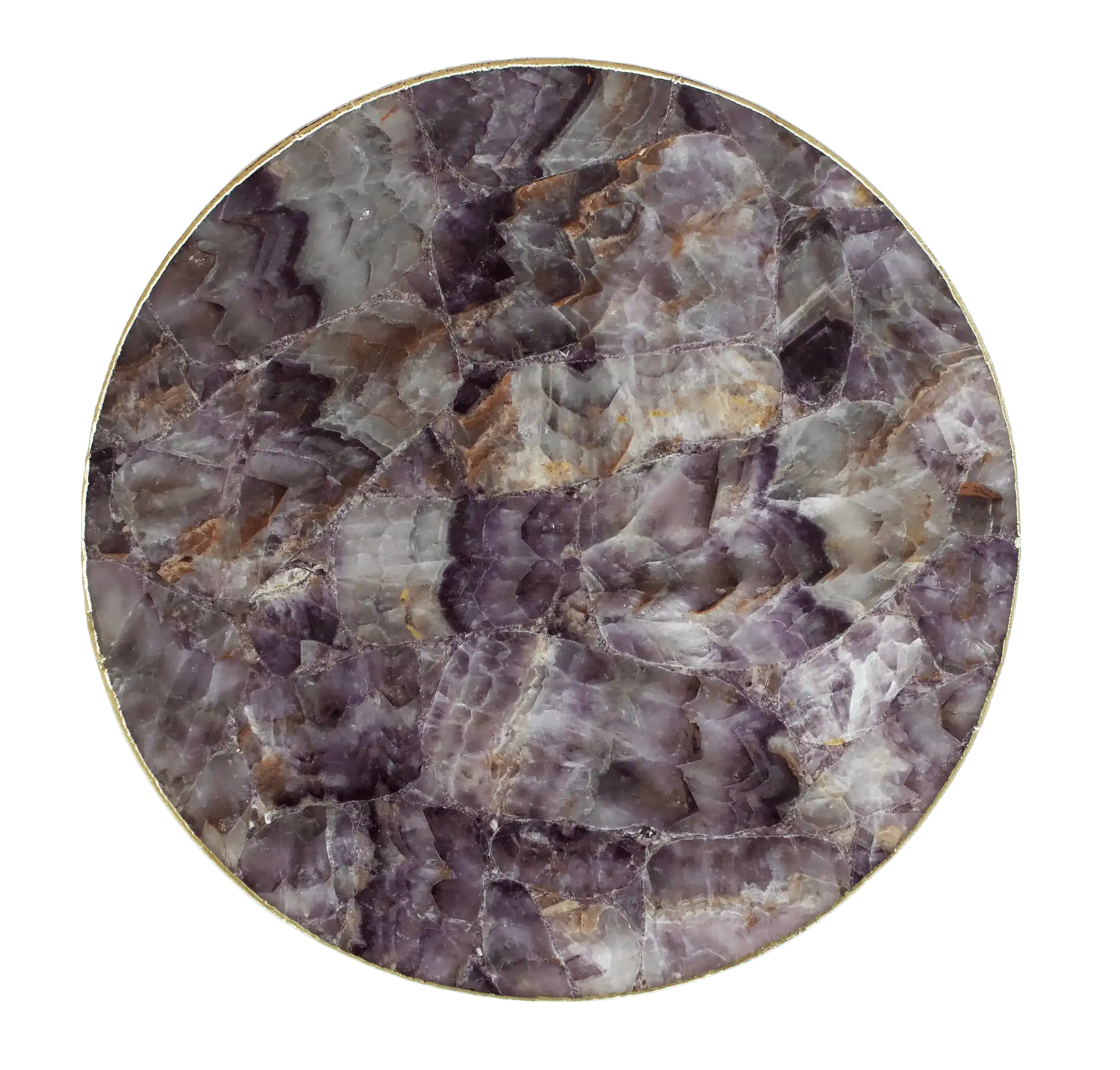 Amethyst Agate Countertop Lazy Susan Centerpiece