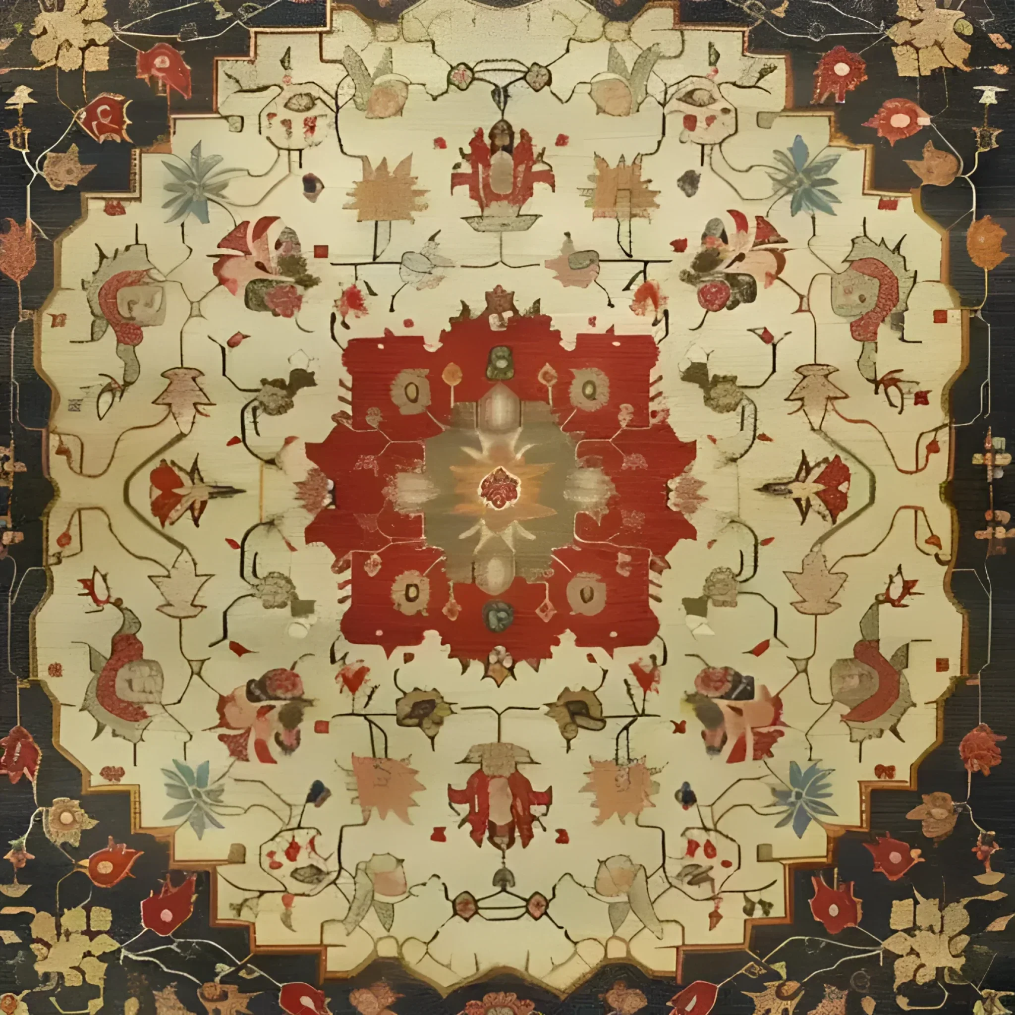 Ancestral Blossom Hand Knotted Area Rug - Image 3
