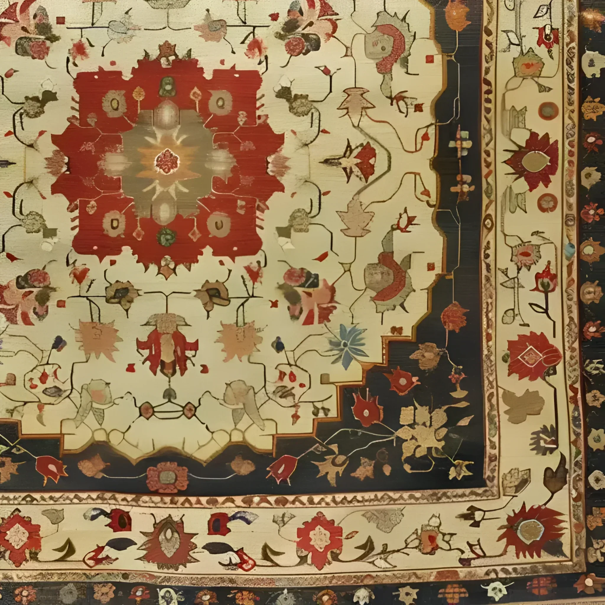 Ancestral Blossom Hand Knotted Area Rug - Image 5