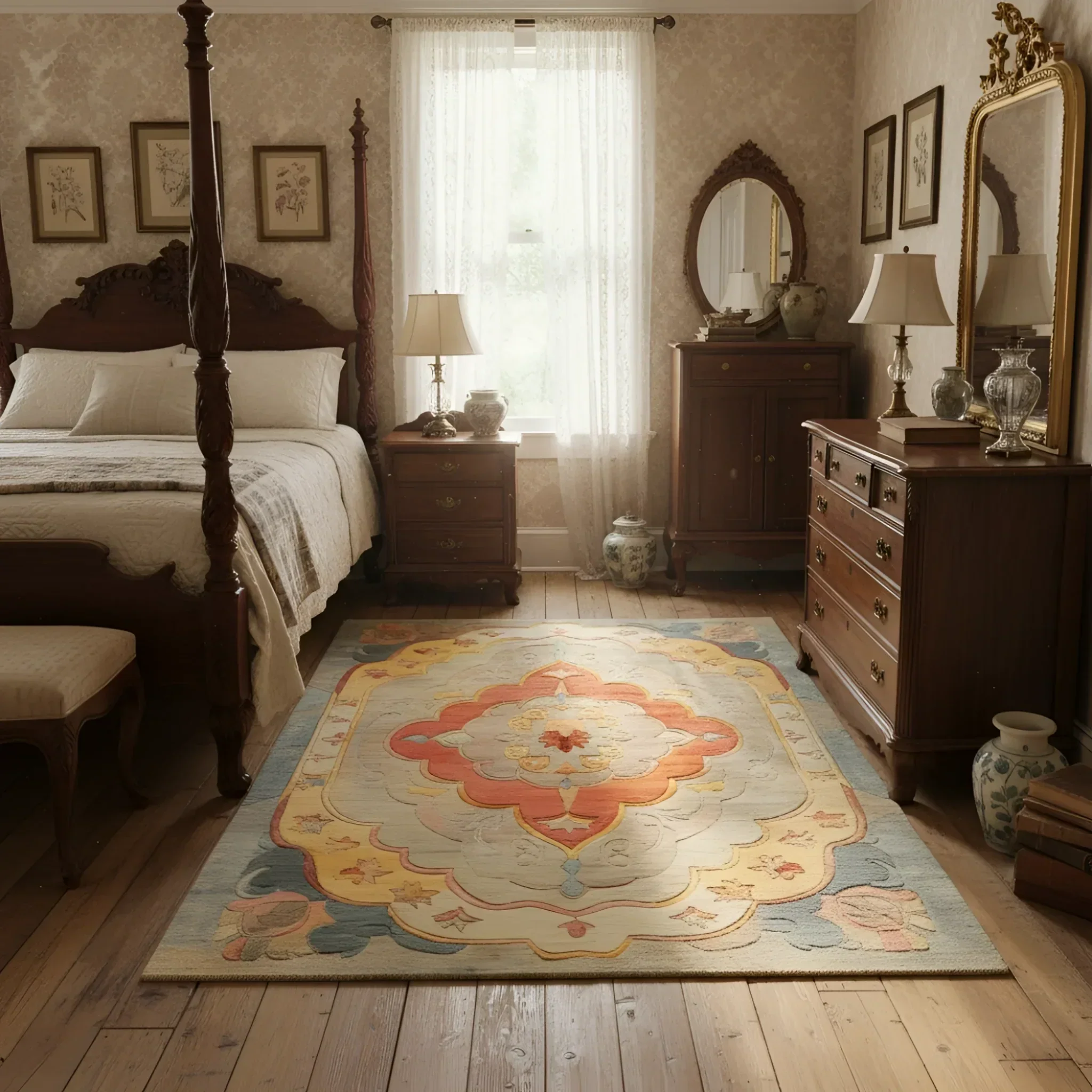 Antique Allure Hand Tufted Rug - Image 2