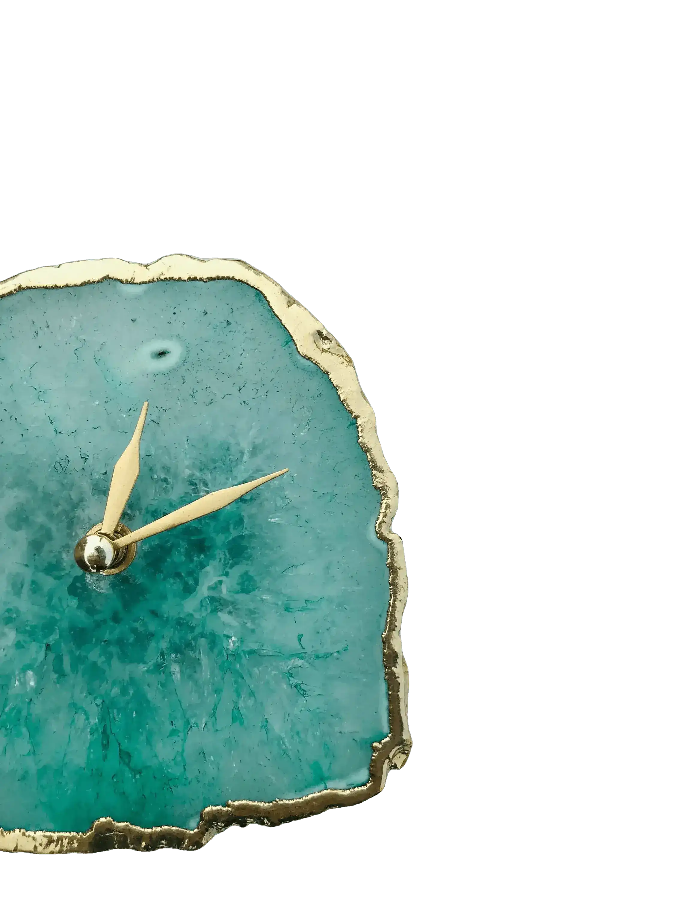 Aqua Agate Desk Wall Clock - Image 3