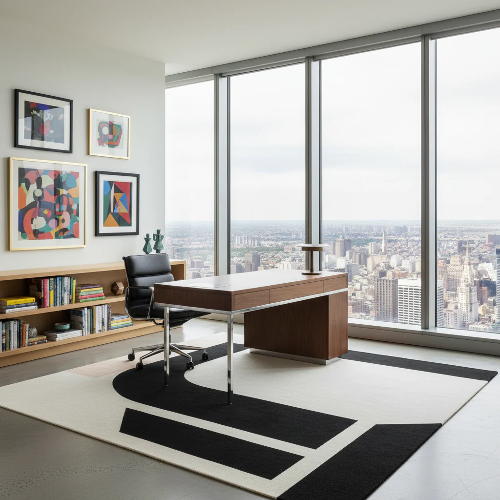 Architectural Mood Canvas Hand Tufted Rug - Image 3