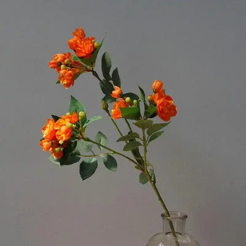 Artificial Peony Flowers and Leaves Stems - 2 pcs - Image 5