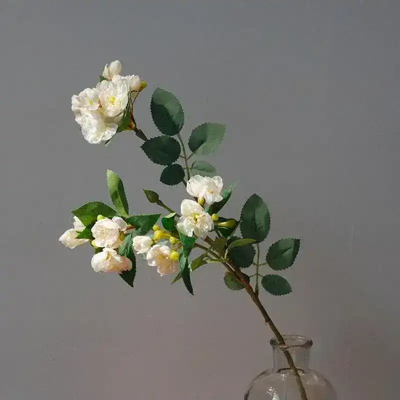 Artificial Peony Flowers and Leaves Stems - 2 pcs - Image 9