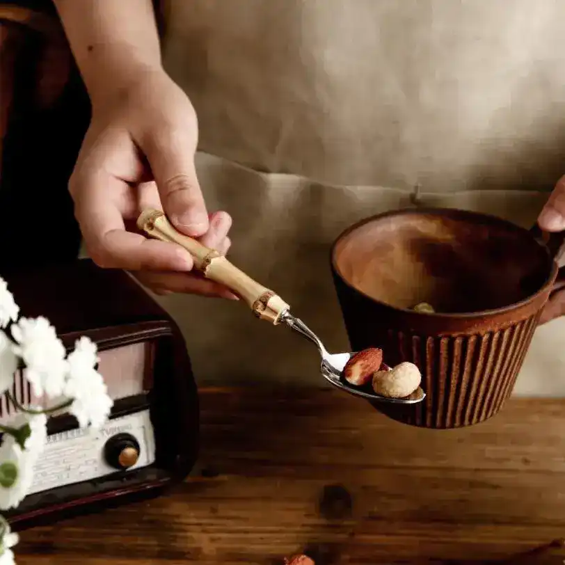 Bamboo Handle Flatware Cutlery - Image 6