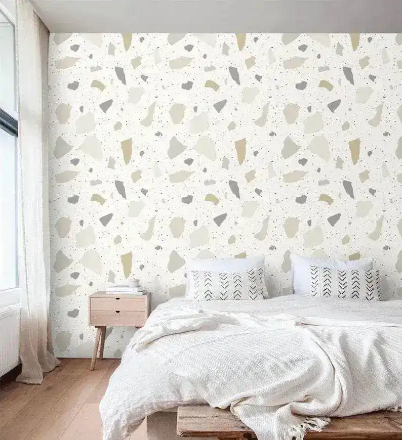 Beige Terrazzo Wallpaper - Image 2