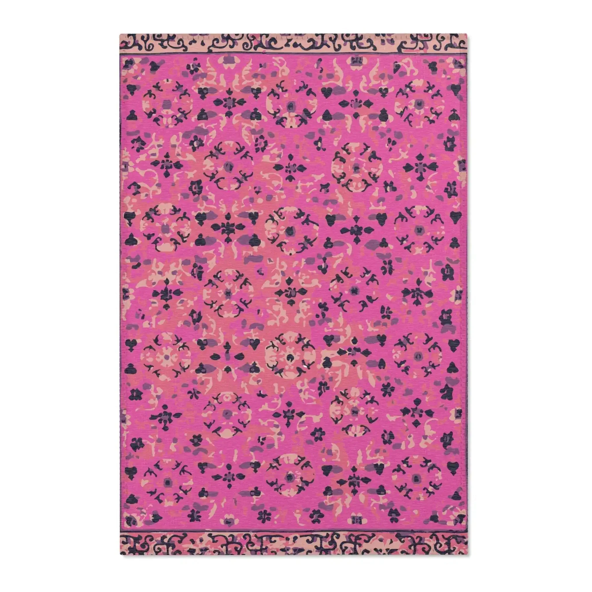 Berry Pop Medallion Accent Rug - Image 2