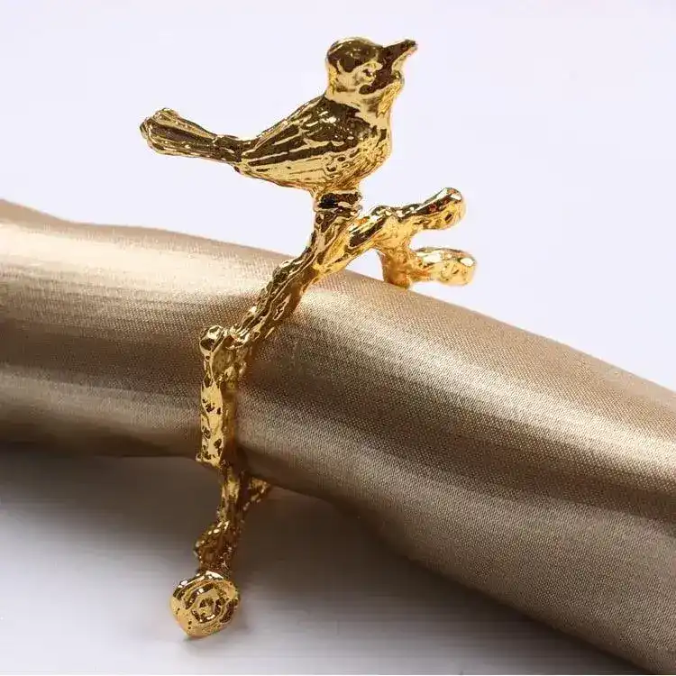 Bird on Branch Napkin Rings - Set of 10 - Image 4
