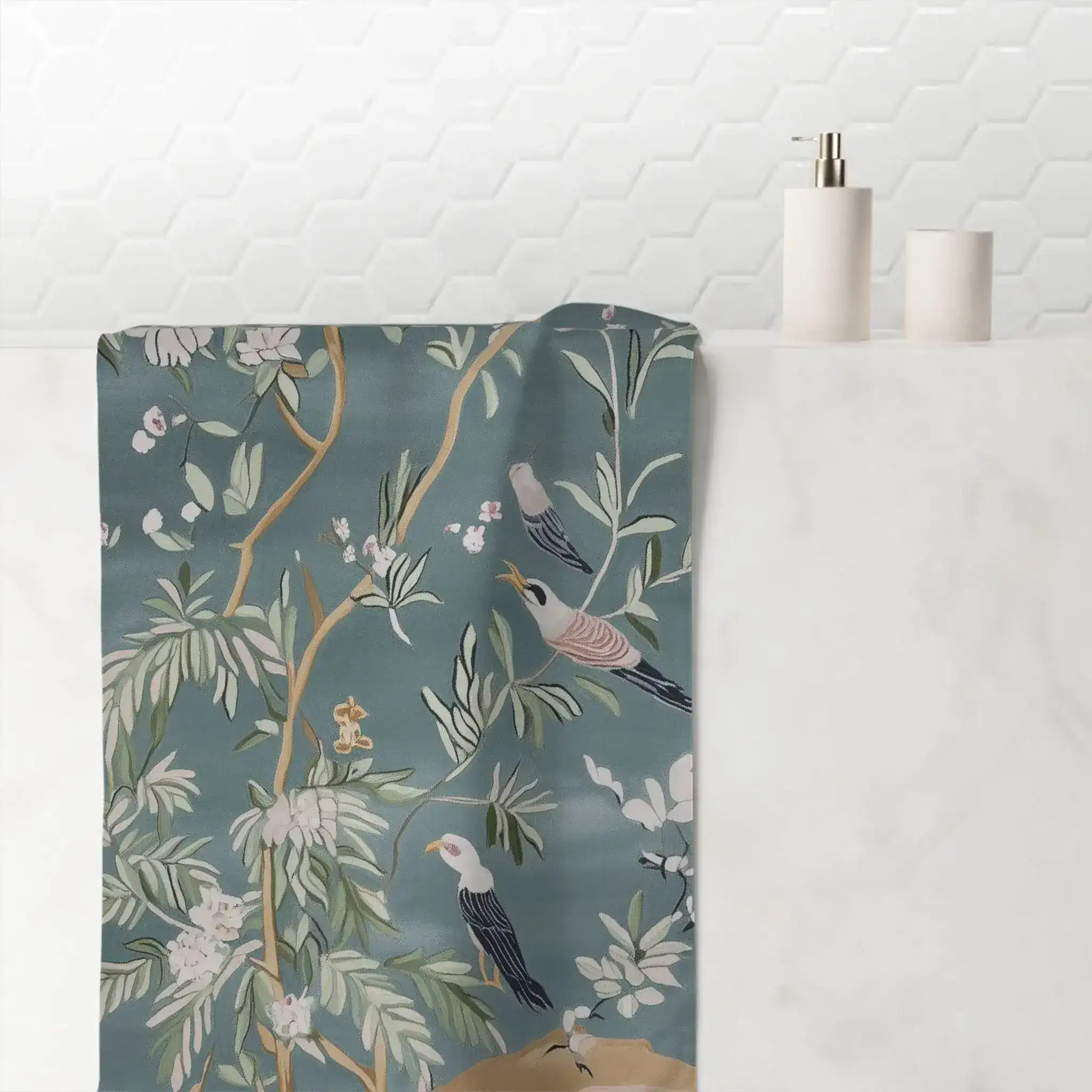 Birds in Bloom Bath Towel - Image 4