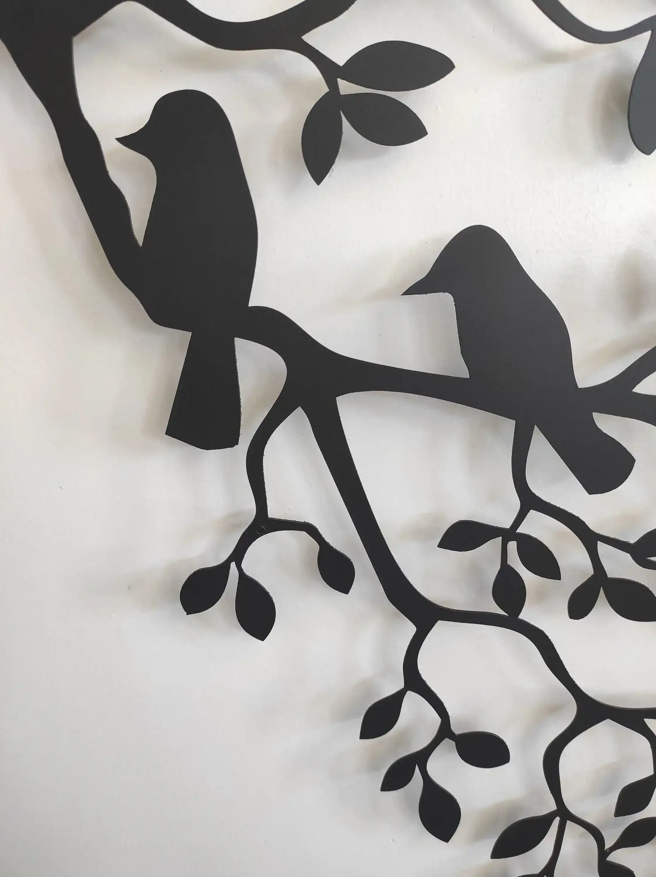 Birds on Branch Metal Wall Decor - Image 2