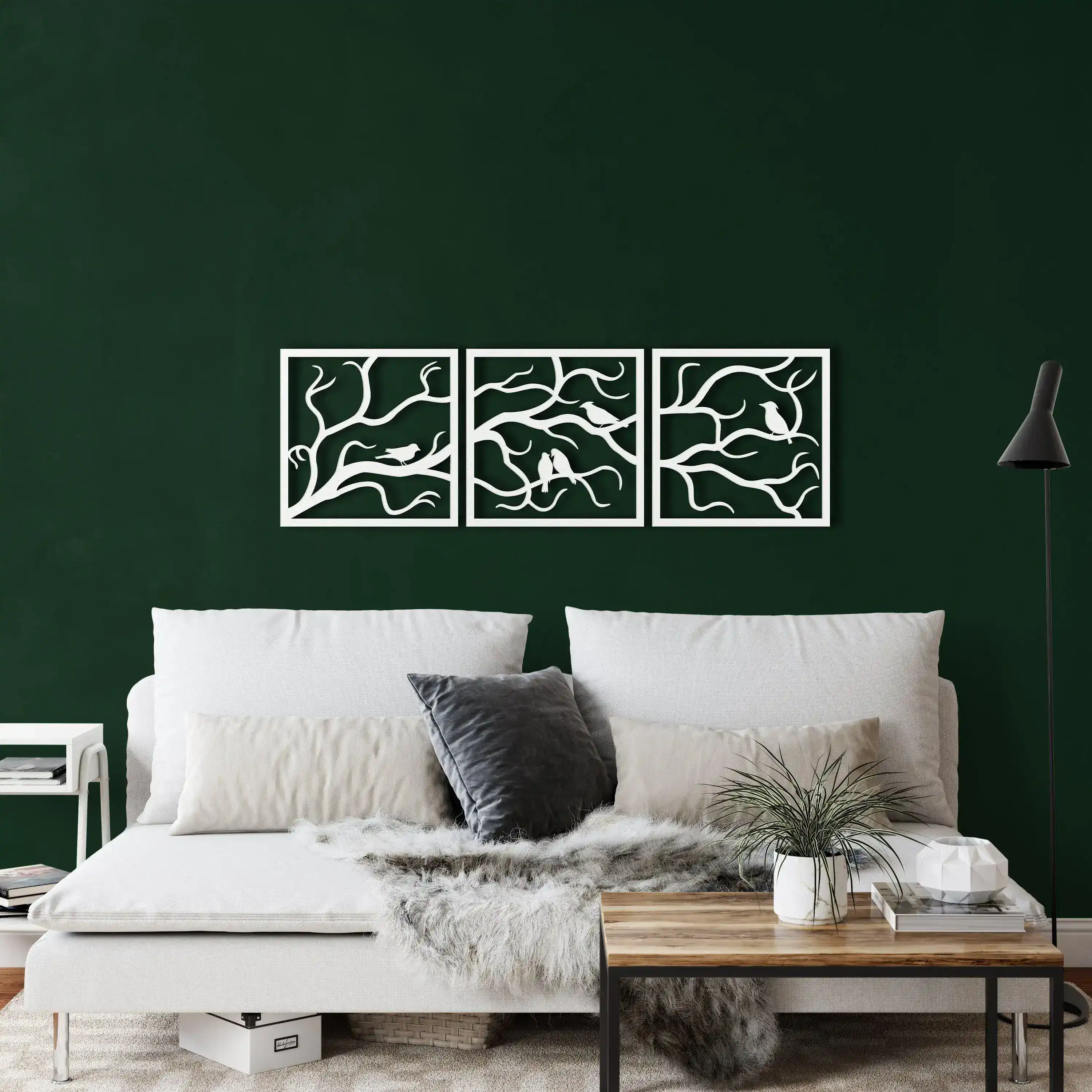 Birds on Branch Wall Art Metal Wall Hanging Decor - Image 9