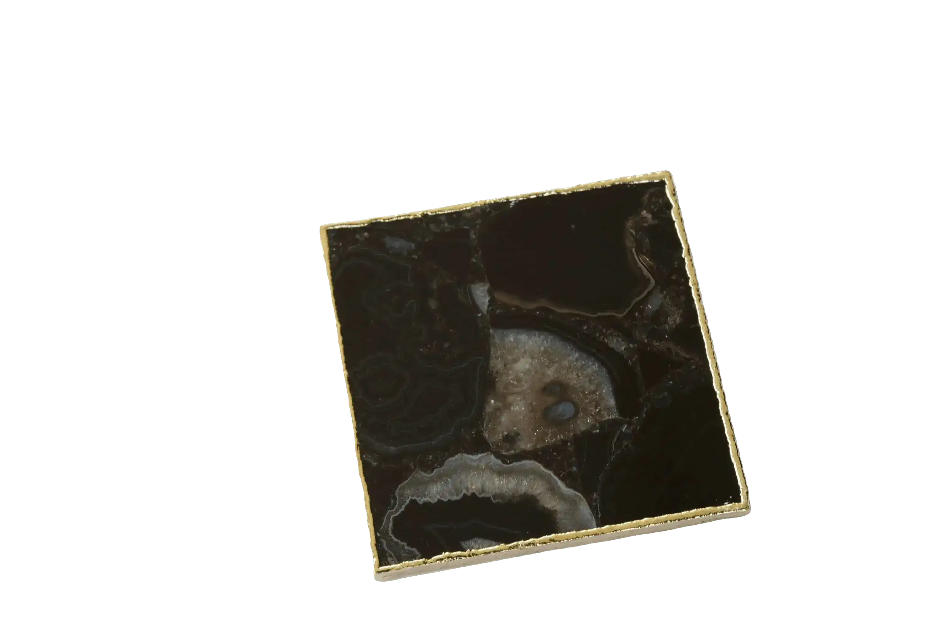 Black Agate Coasters - Set of 4 - Image 6