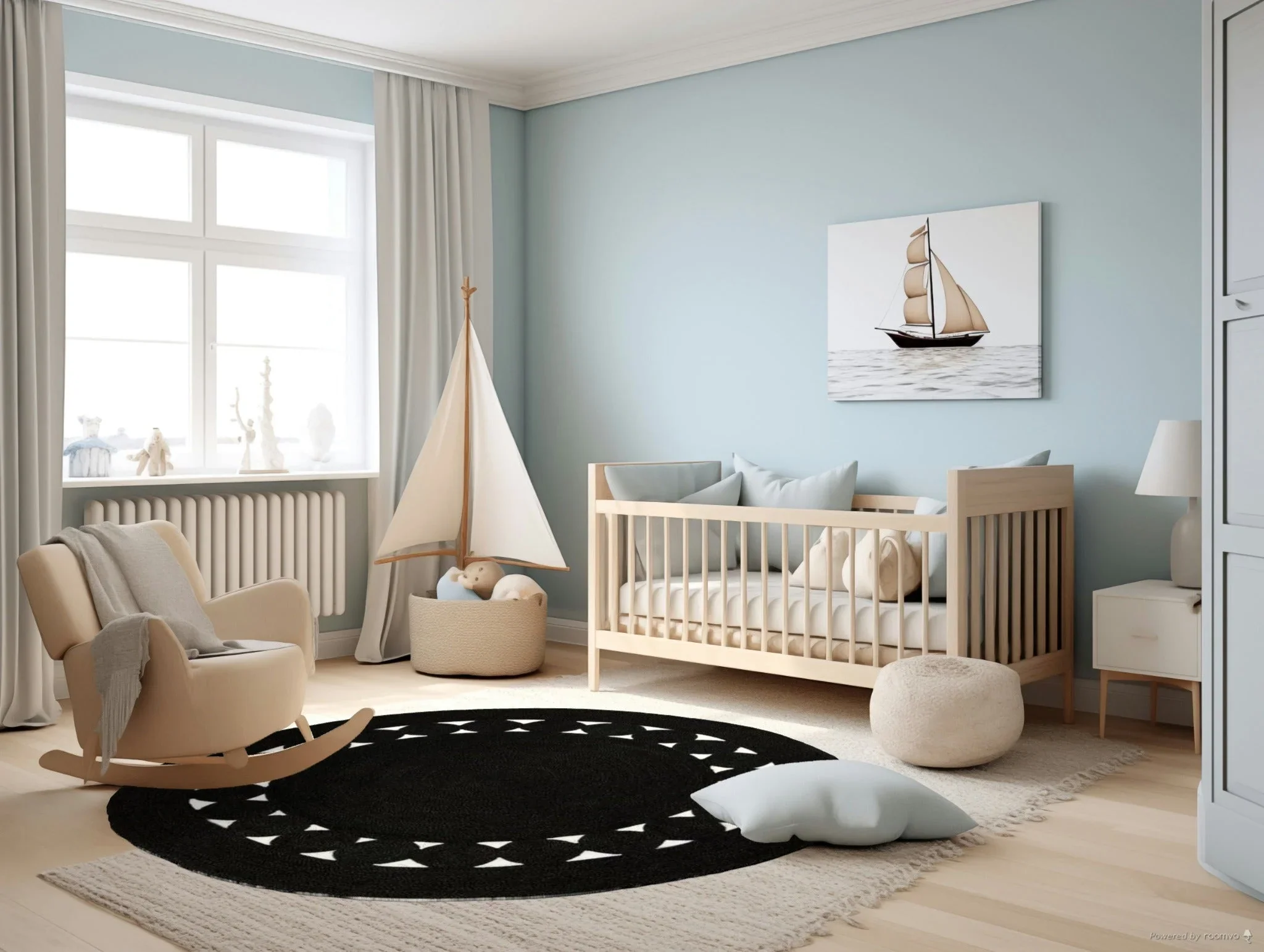 Black Round Jute Rug - Image 4