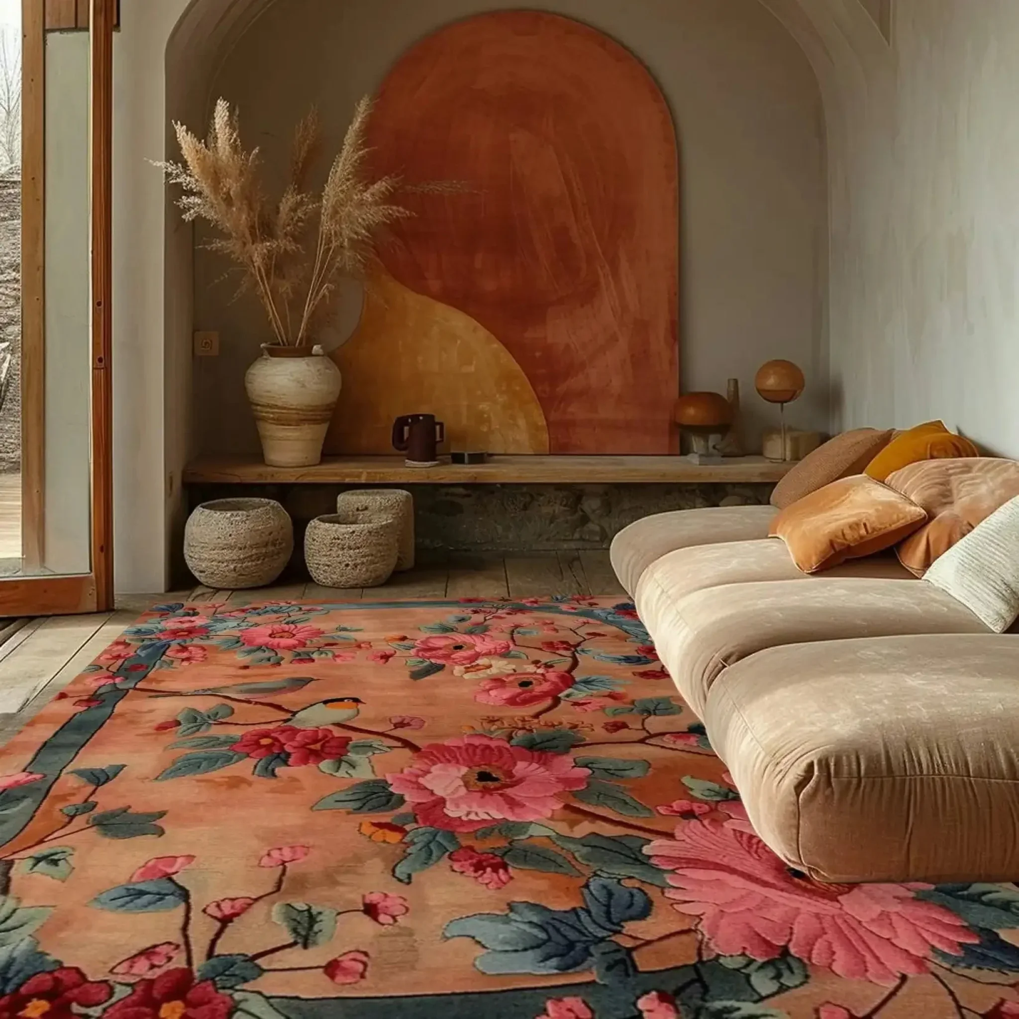 Blooming Symphony Hand Tufted Rug - Image 4