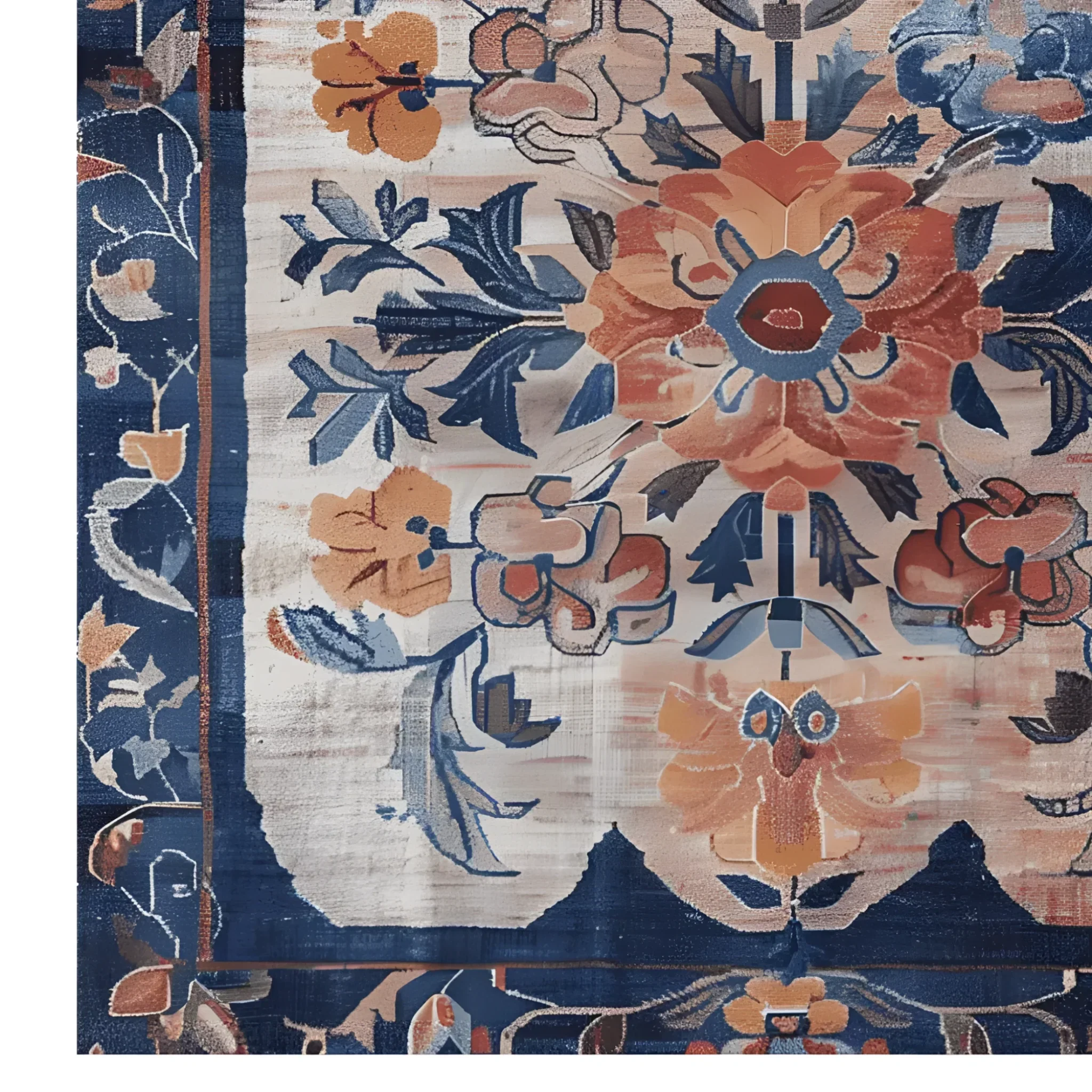 Blossom Artistry Hand Knotted Rug - Image 6
