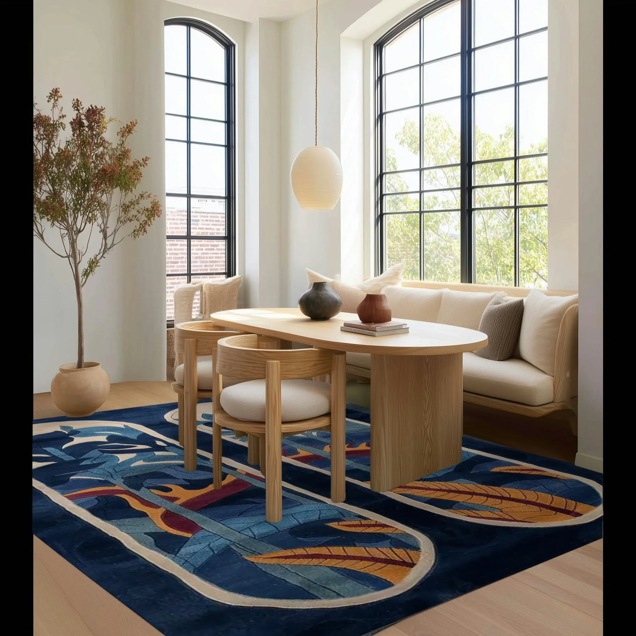 Blossom Canopy Hand Tufted Wool Rug - Image 4