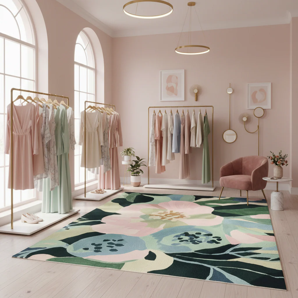 Blossom Forest Dream Hand Tufted Rug - Image 3