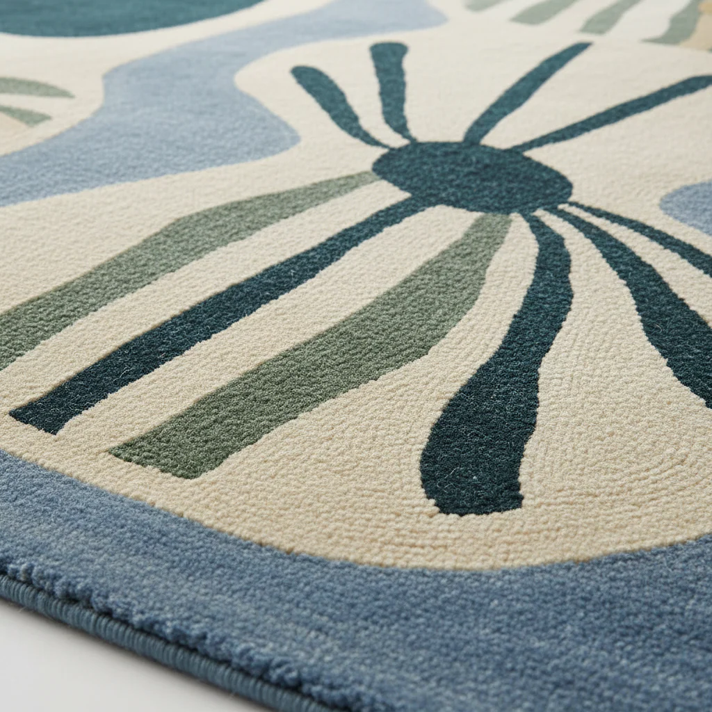 Blossom Symphony Hand Tufted Wool Rug - Image 3