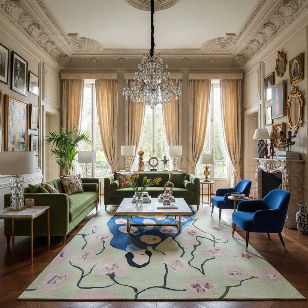Blossom Veil Muse Hand Tufted Rug - Image 3
