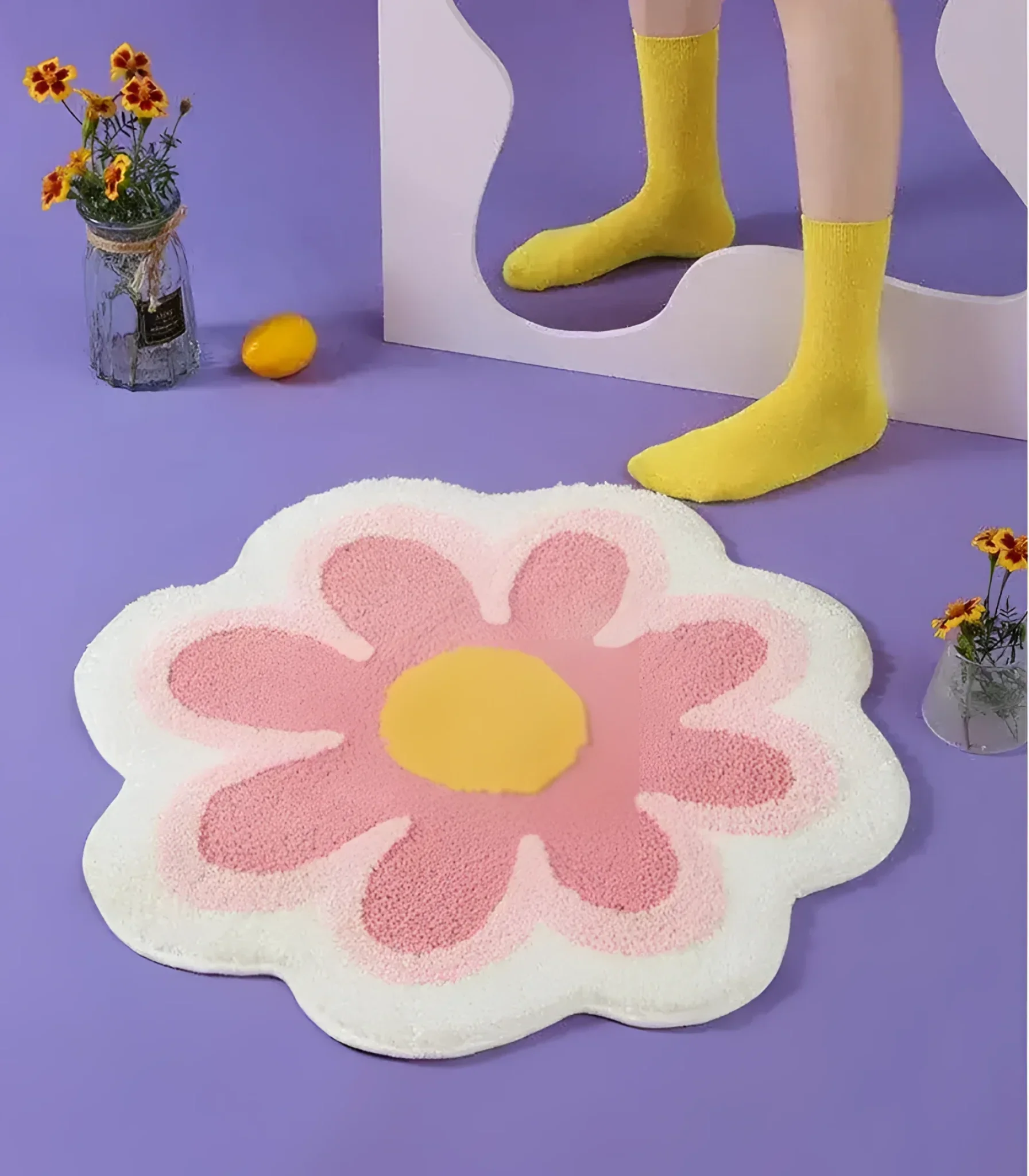 Blossoming Flower Accent Rug Bath Mat - Image 10