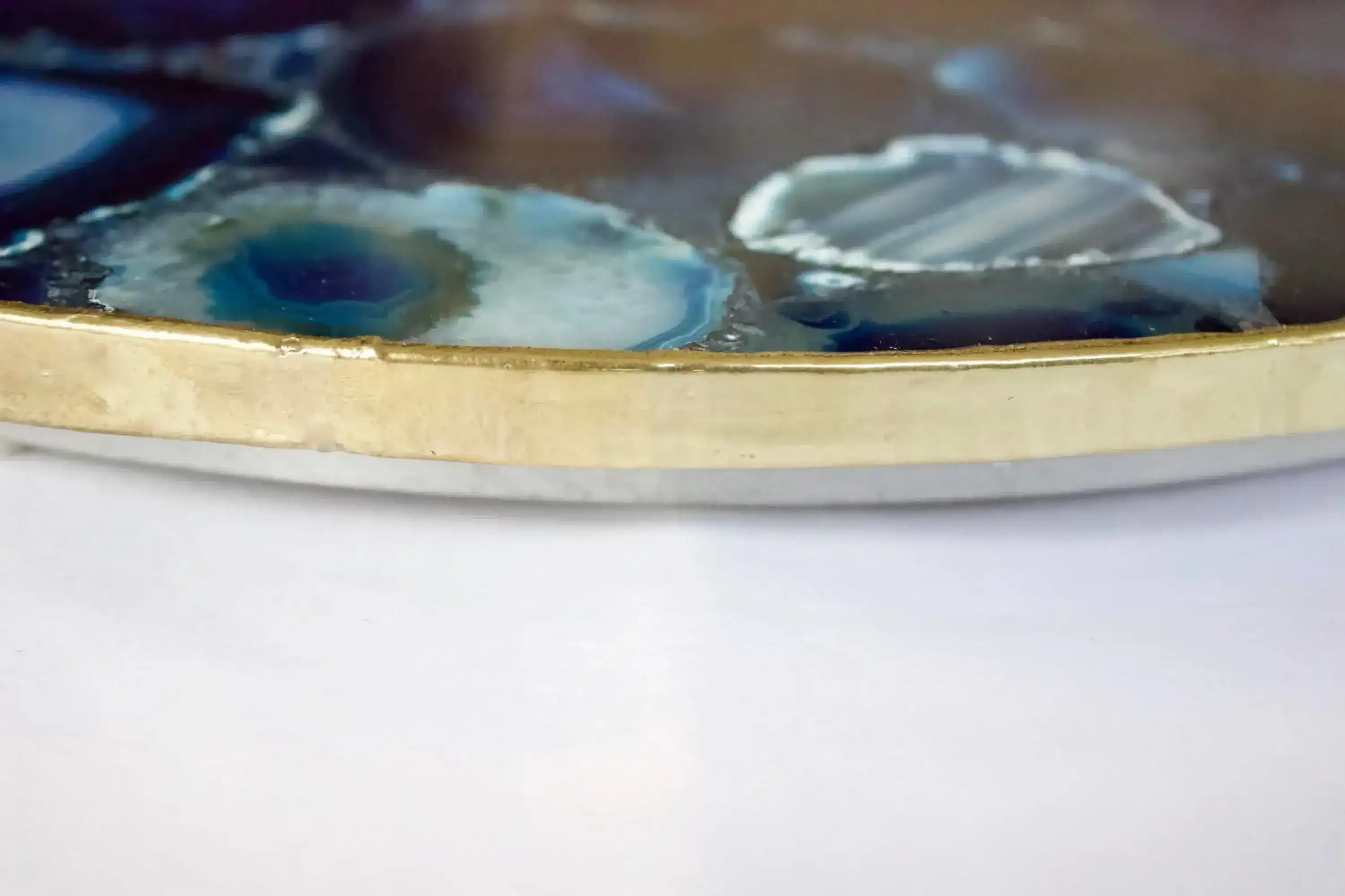 Blue Agate Countertop Lazy Susan Centerpiece - Image 2