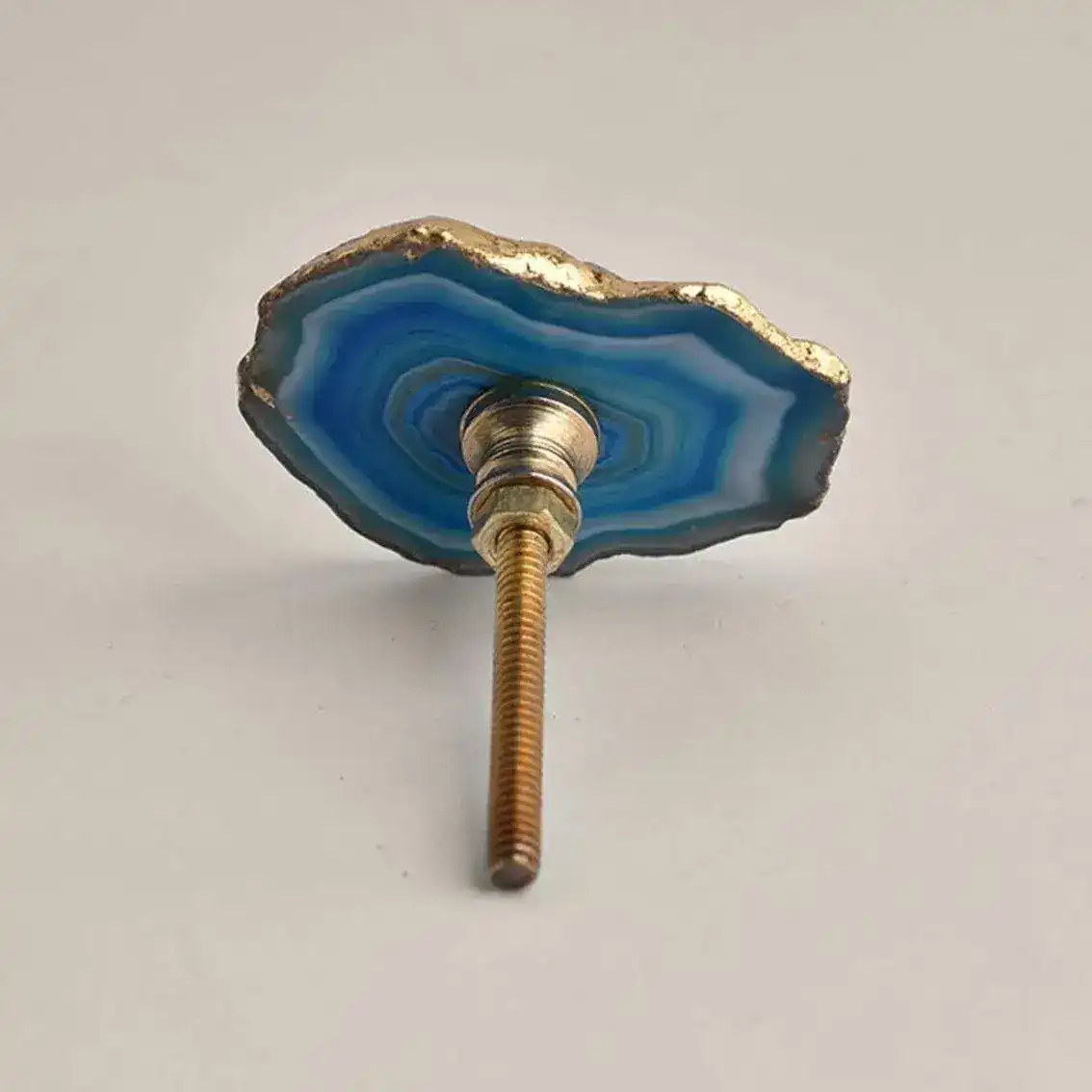 Blue Agate Stone Cabinet Drawer Knob - Set of 6 - Image 3