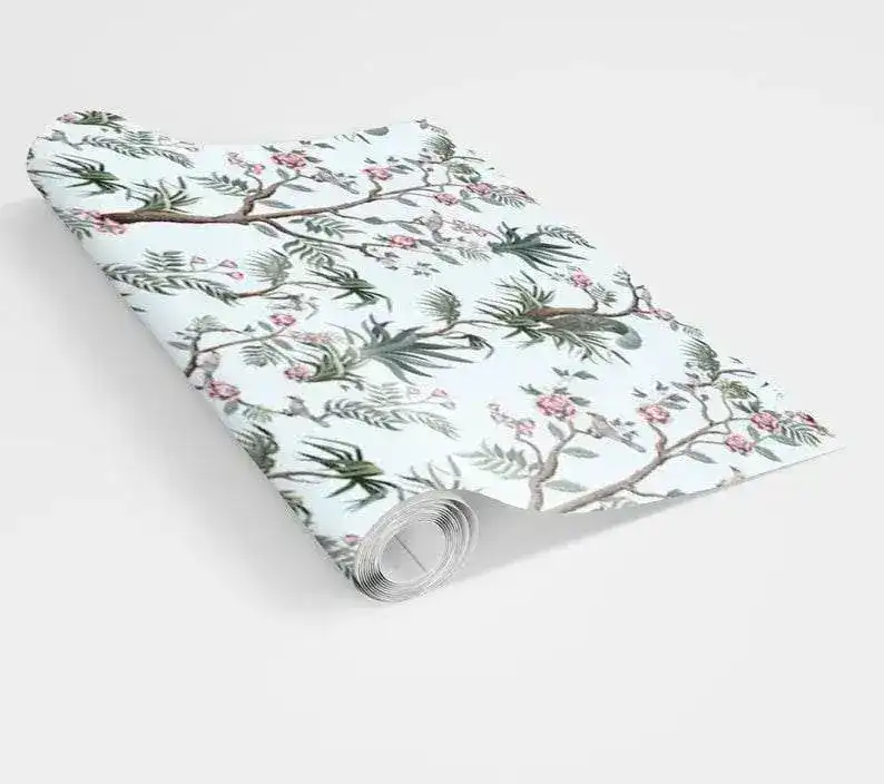 Blue Botanicals and Birds and Chinoiserie Wallpaper - Image 7