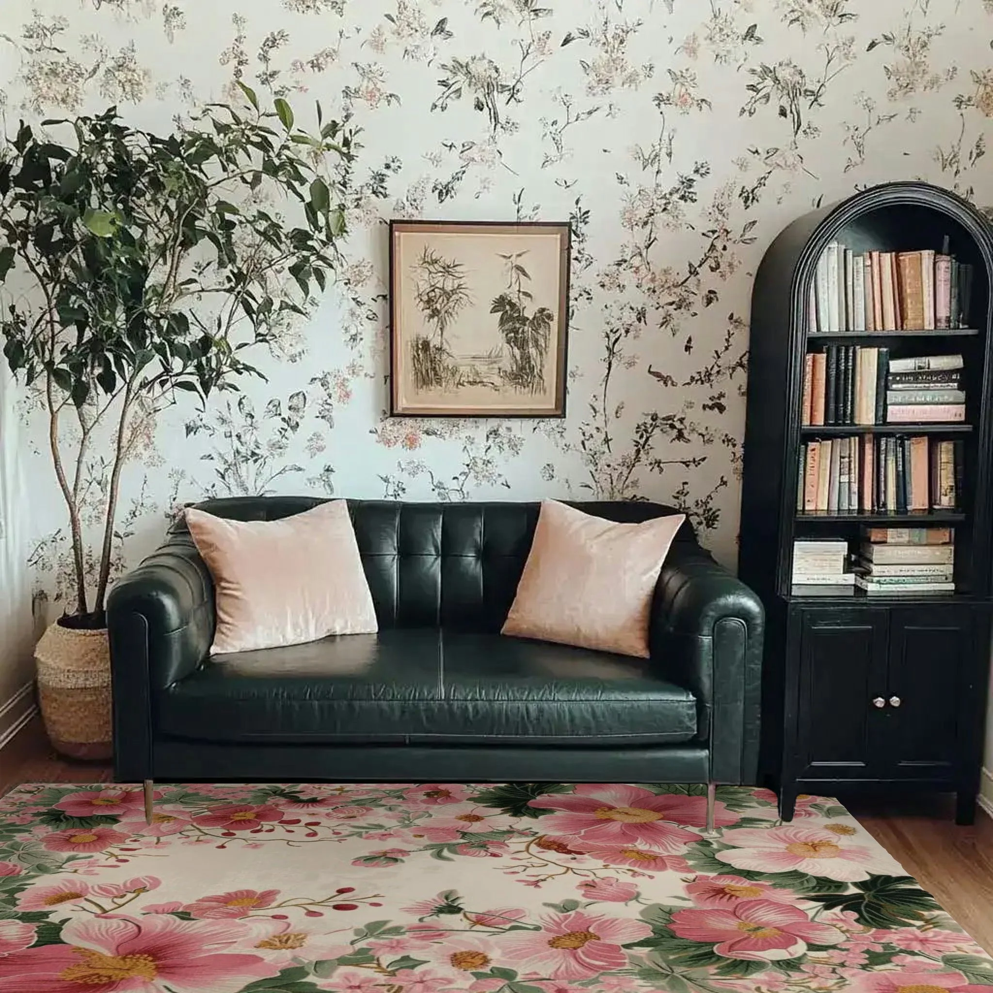 Blush Garden Bloom Hand Tufted Rug - Image 4