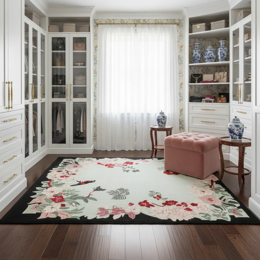Blush Meadow Charm Hand Tufted Rug - Image 3