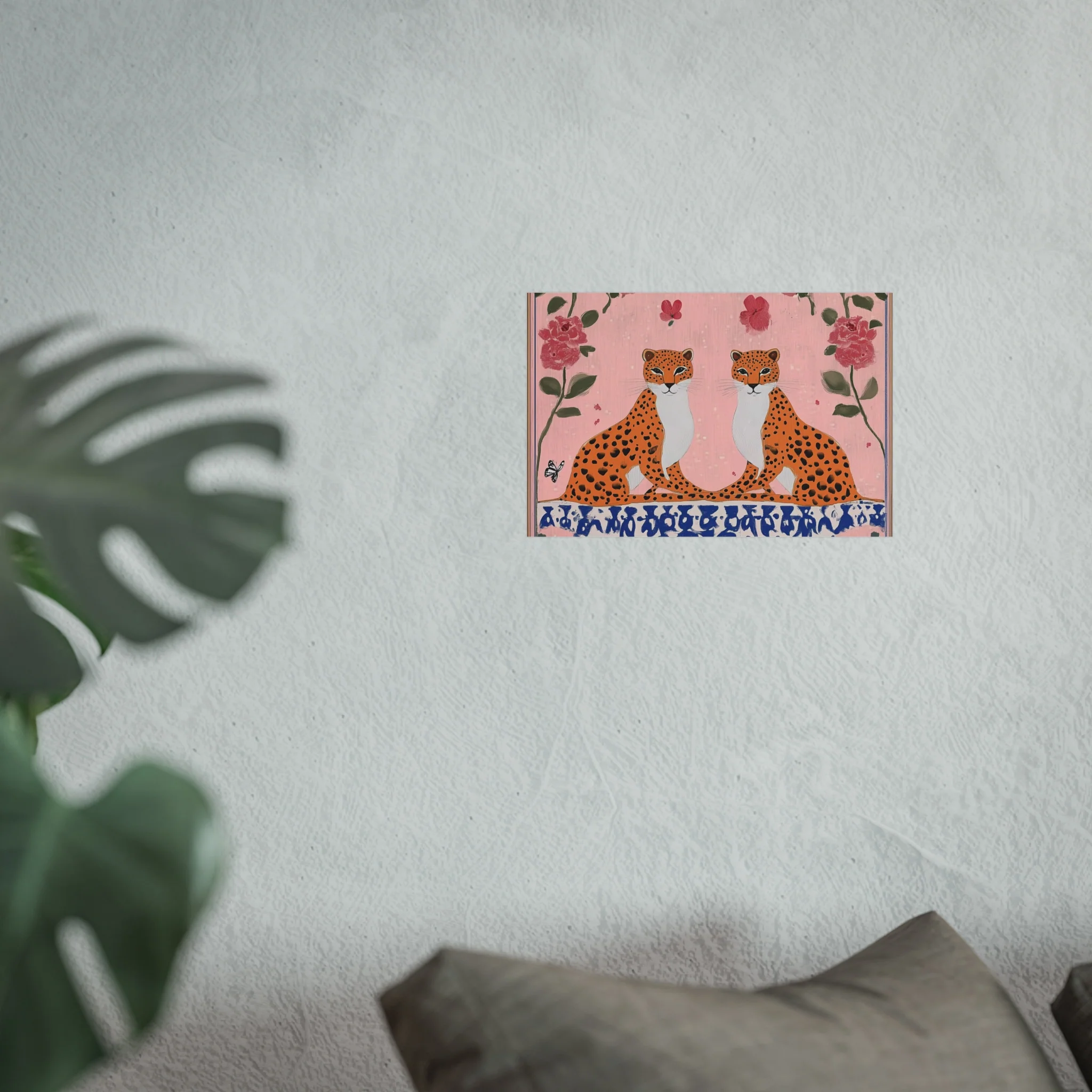 Blushing Leopards and Roses Fine Art Poster - Image 29