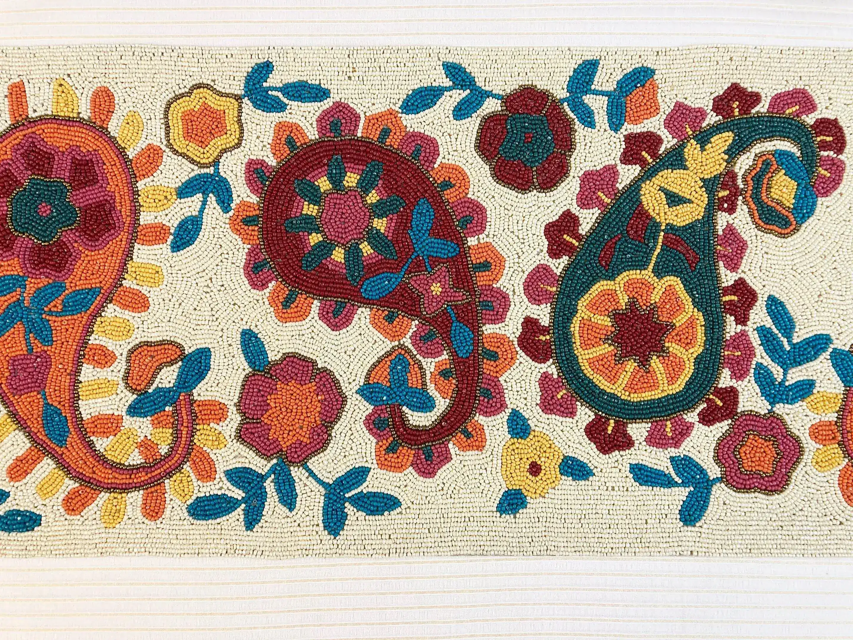 Bohemian Floral Beaded Table Runner - Image 6
