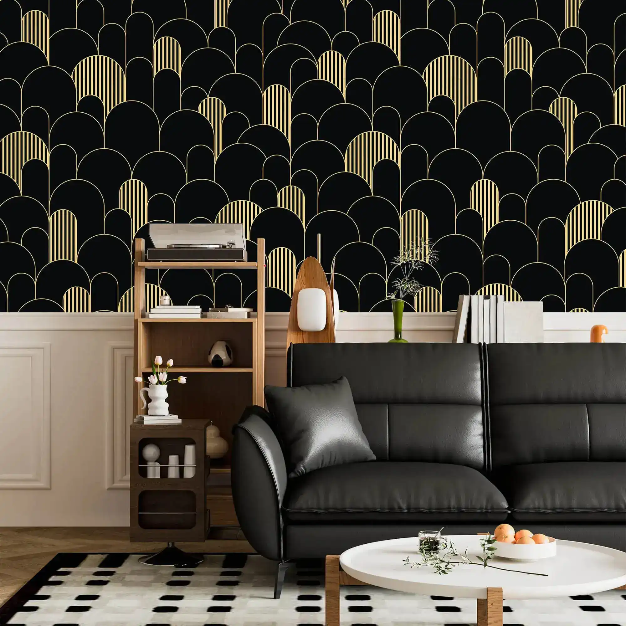 Boho Art Deco Geometric Wallpaper - Image 6