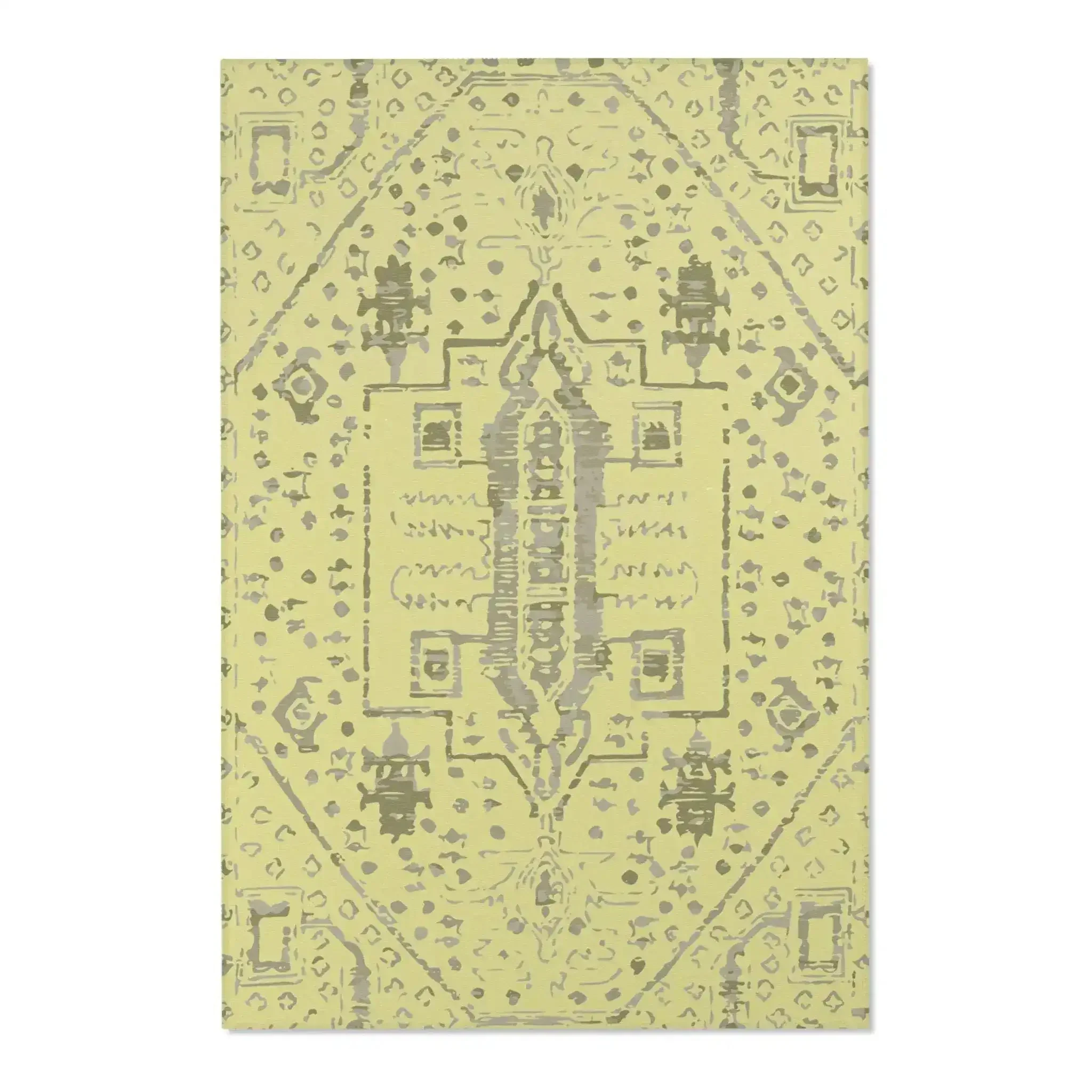 Boho Medallion Cream and Taupe Accent Rug - Image 3