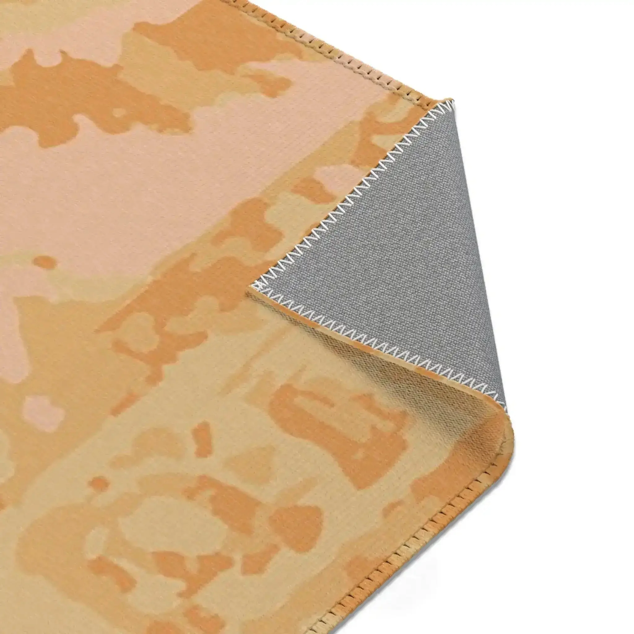 Boho Sunburst Peach and Gold Accent Rug - Image 8