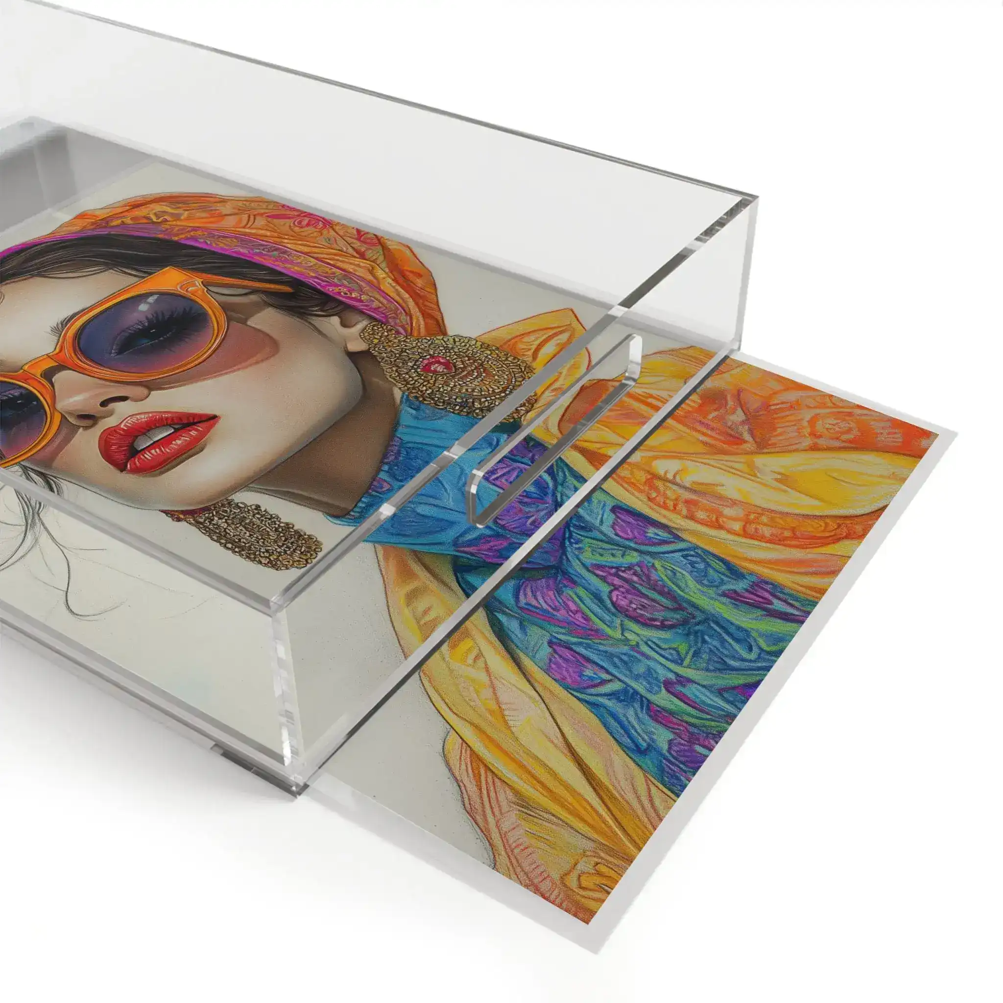 Bold Elegance Fashionista Art Serving Tray - Image 4