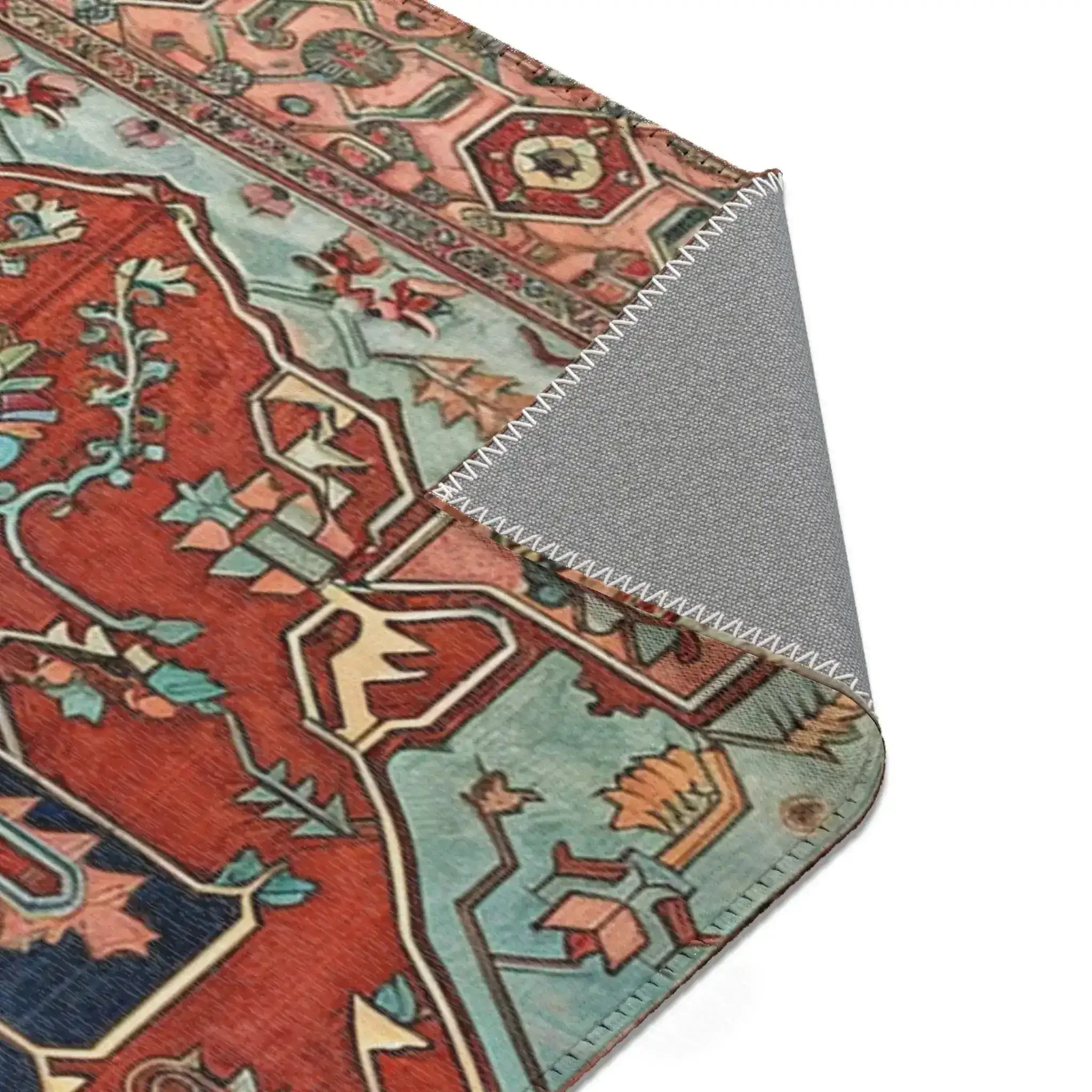 Bold Persian Medallion Accent Rug - Image 5