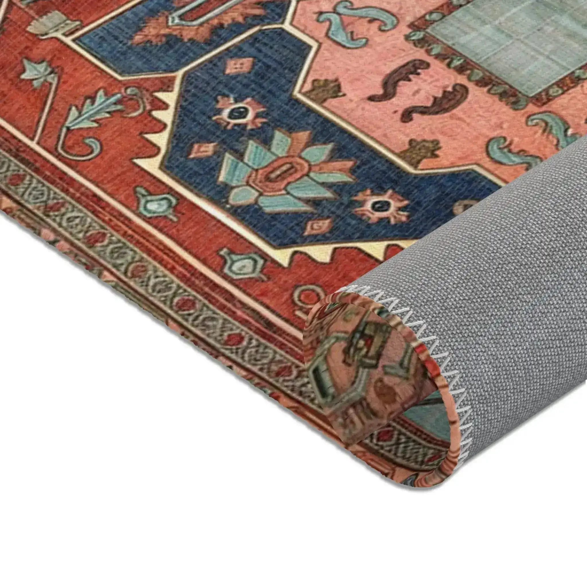 Bold Persian Medallion Accent Rug - Image 7