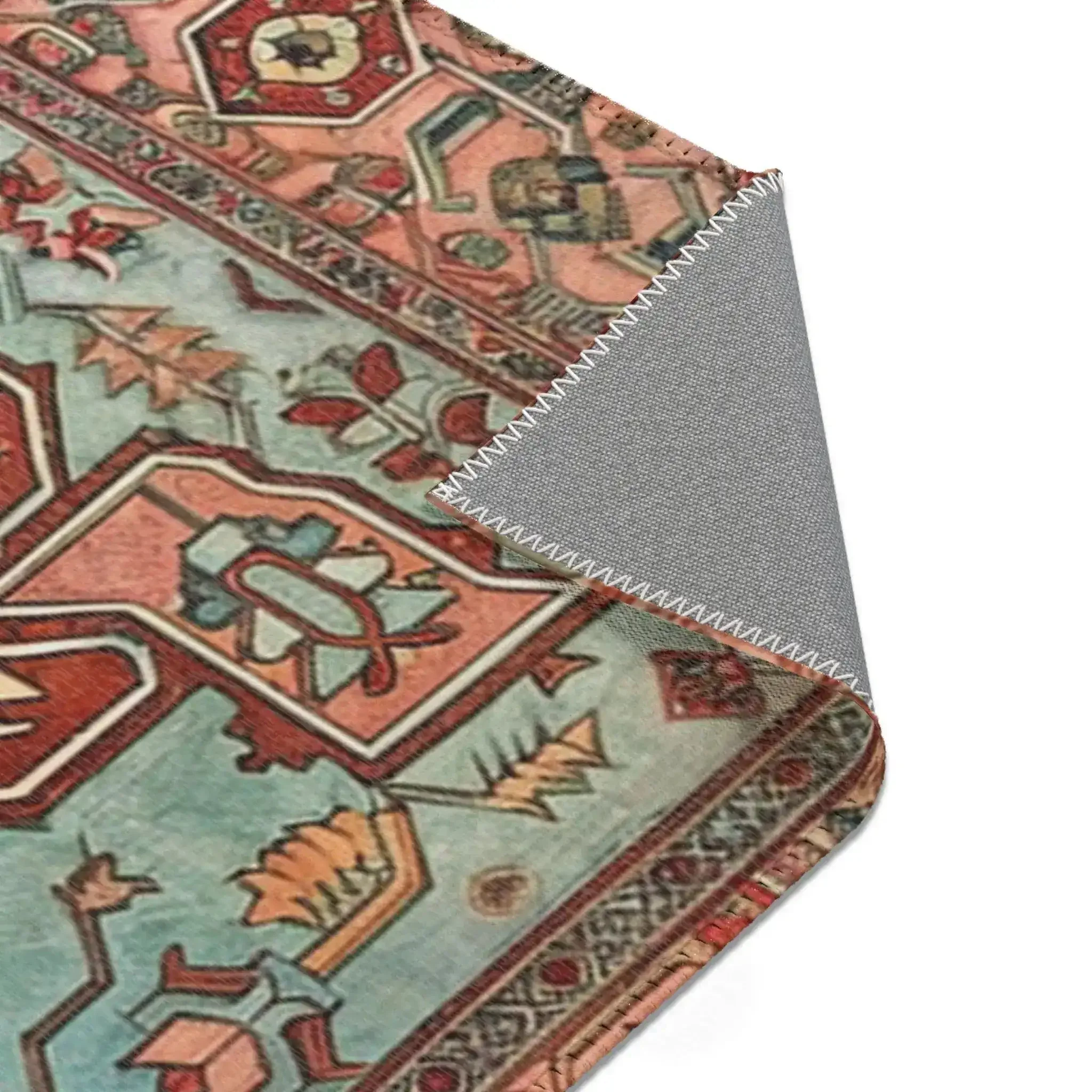 Bold Persian Medallion Accent Rug - Image 8